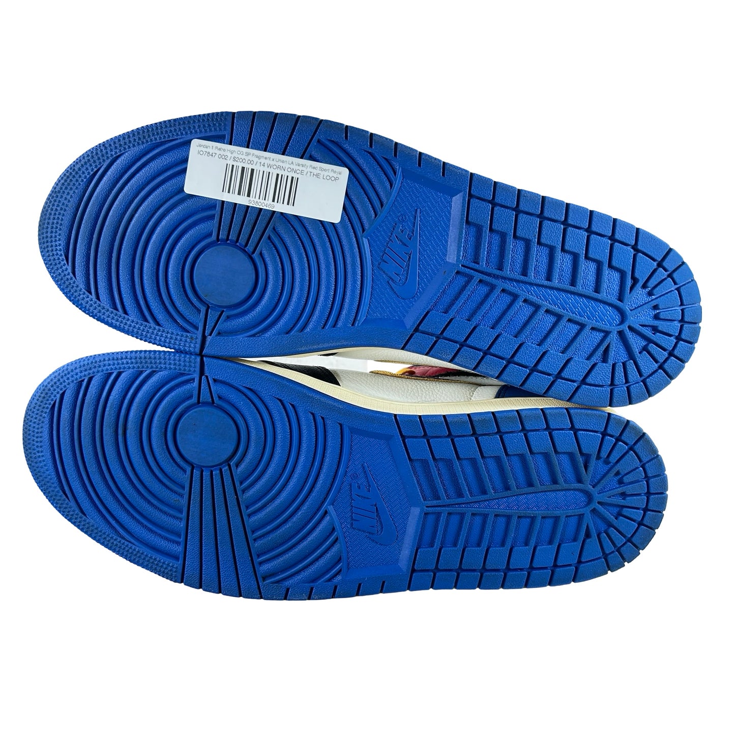 IO7847 002 Jordan 1 Retro High OG SP Fragment x Union LA Varsity Red Sport Royal [USED] - 14 M (Used2)