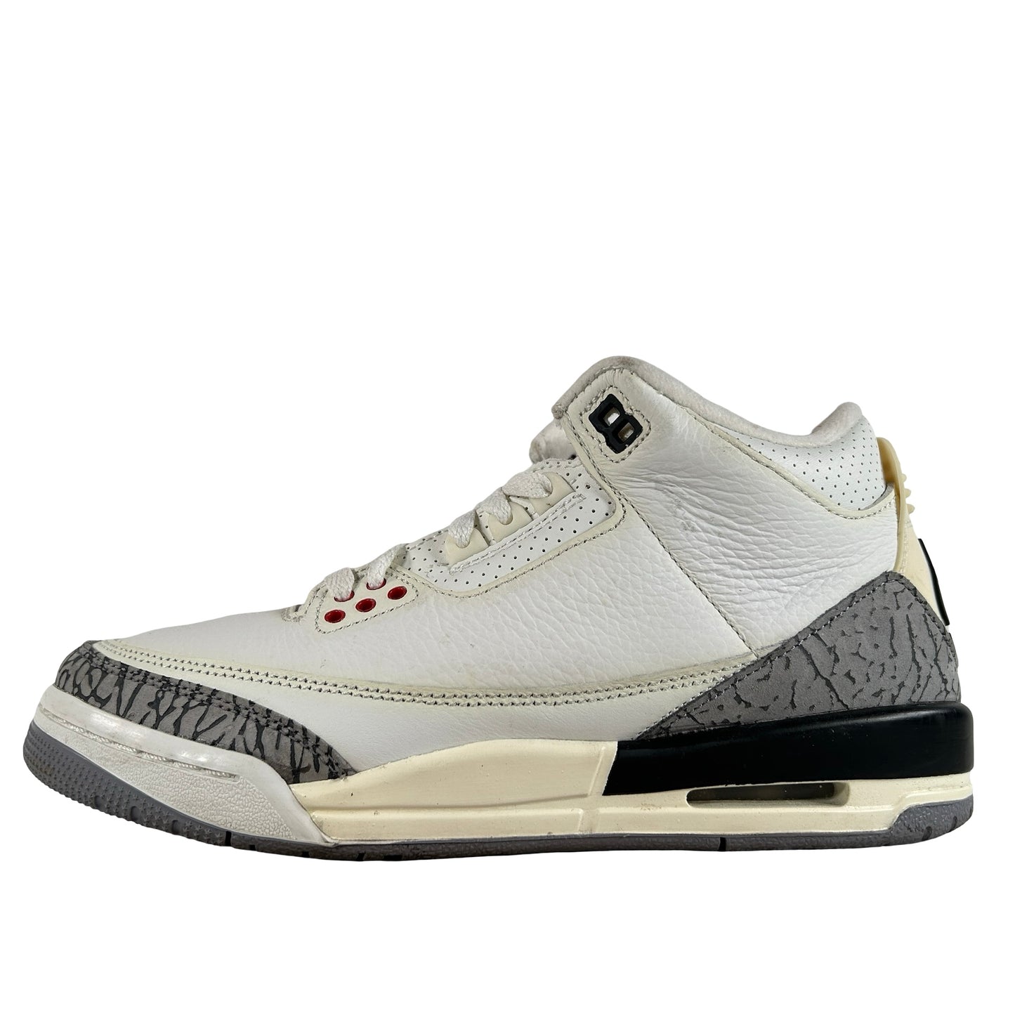 DM0967 100 Jordan 3 Retro White Cement Reimagined (GS) [USED]  - 7 Y (Used) (No Box)