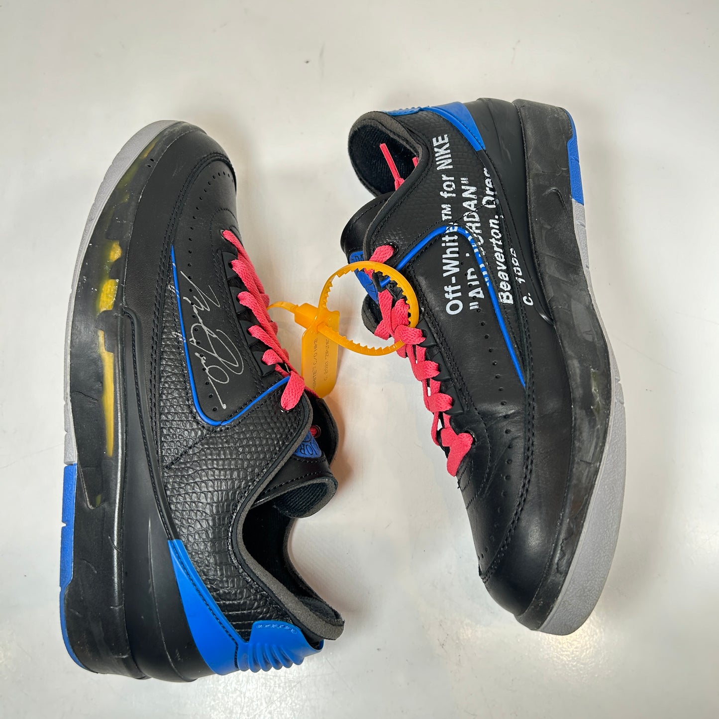 DJ4375 004 Jordan 2 Retro Low SP Off-White Black Blue [USED] - 8 M (Used)