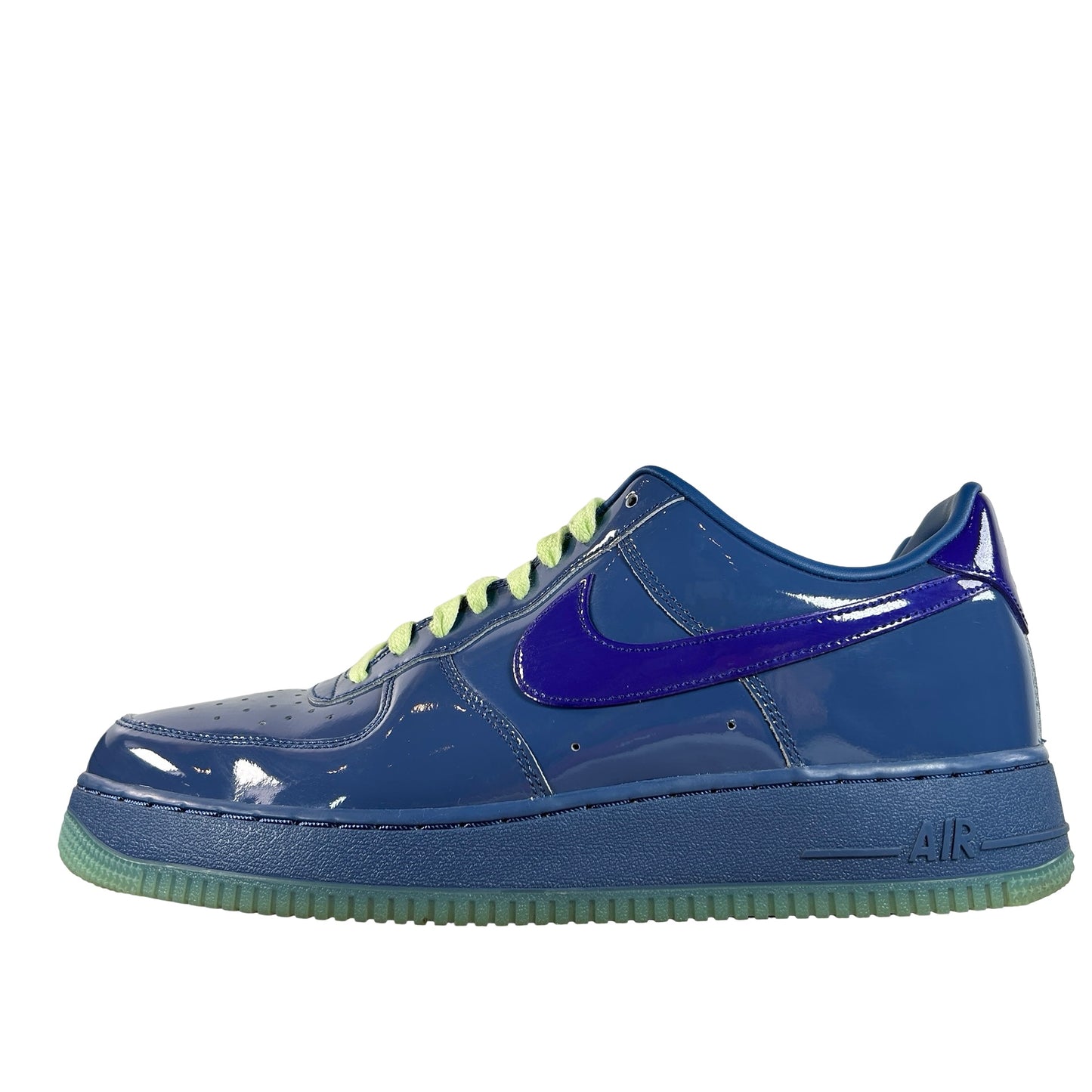 IO4489 400 Nike Air Force 1 Low Patent Leather Mystic Navy Grape Ice [USED] - 11 M (Used)