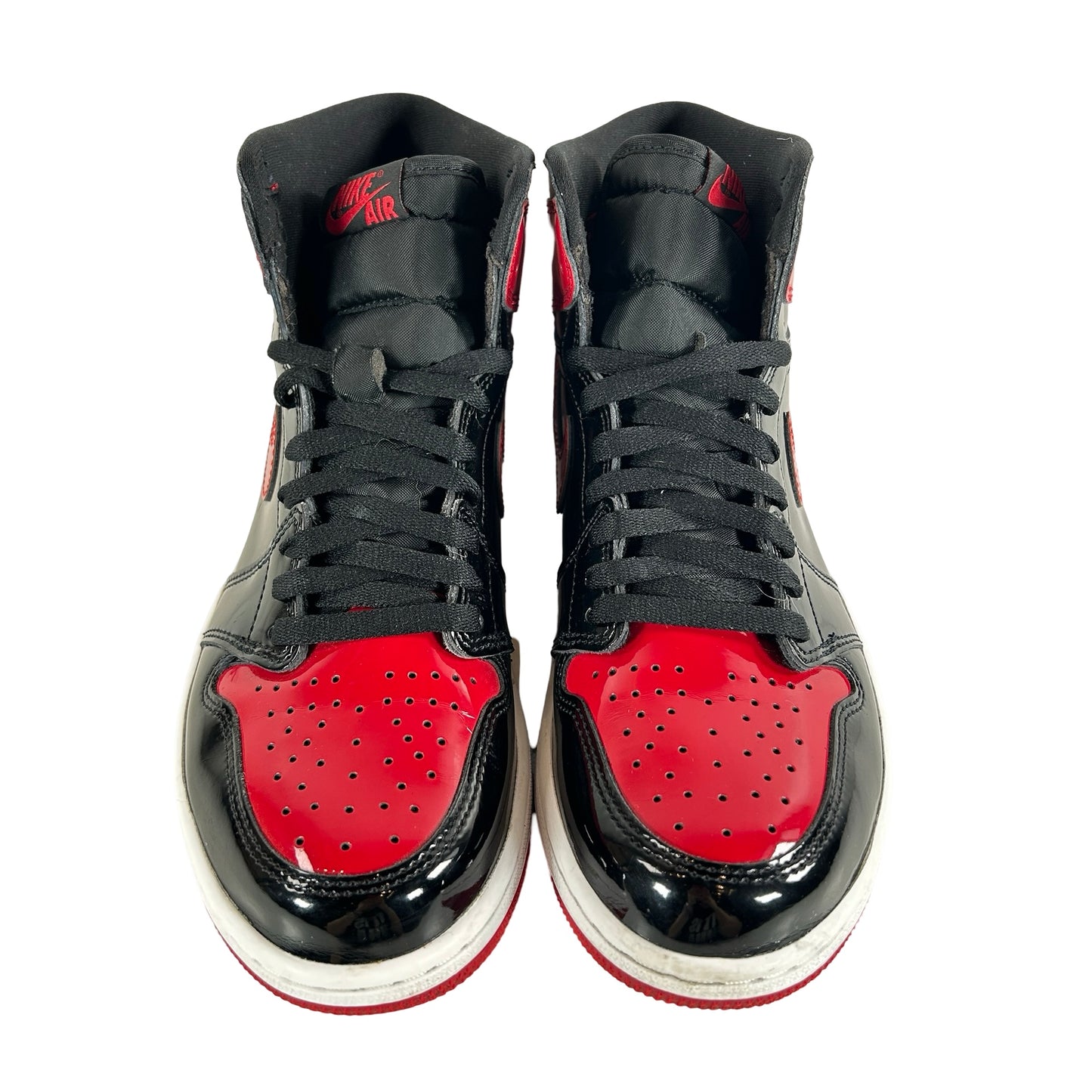 555088 063 Jordan 1 Retro High OG Patent Bred [USED] - 9 M (Used3)