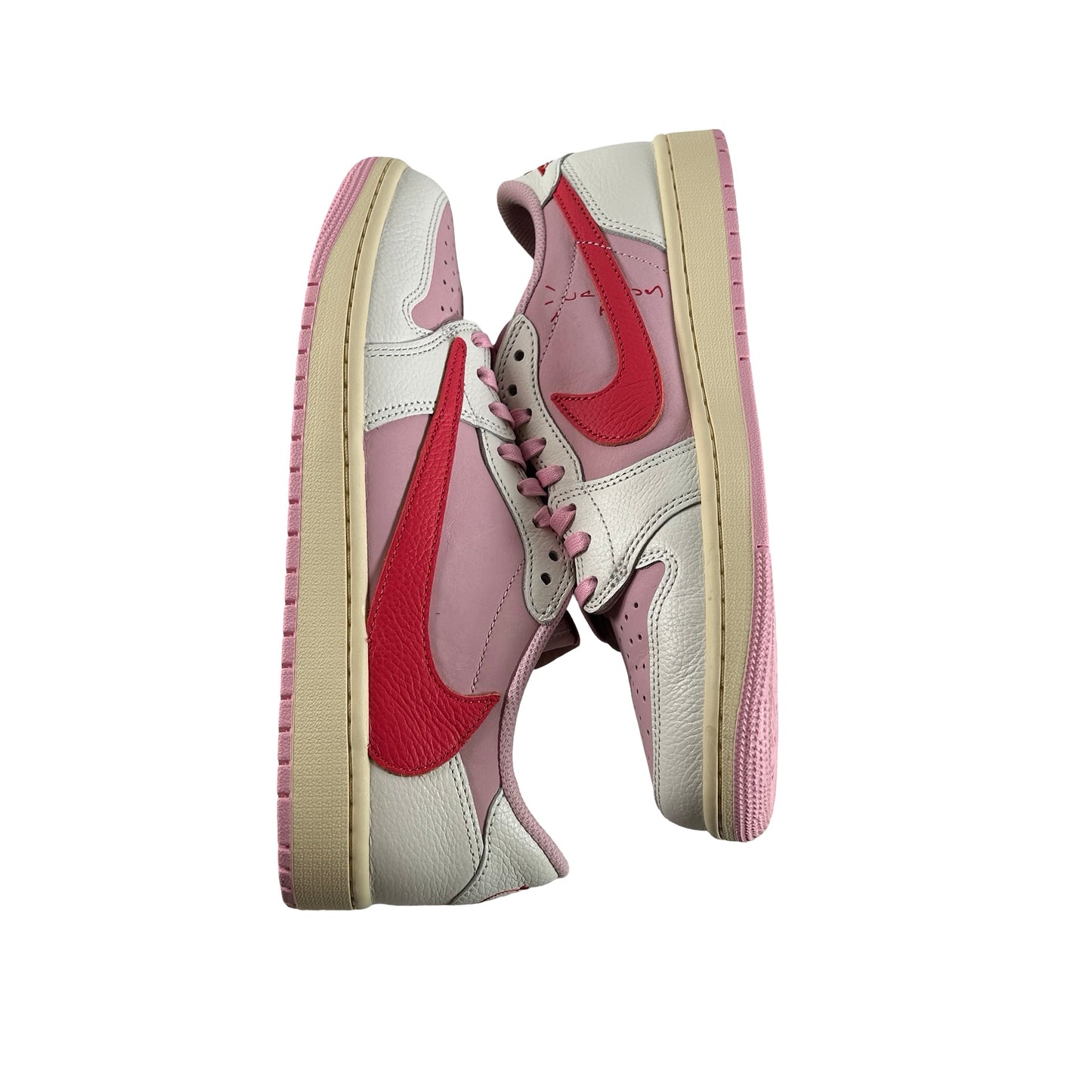 IQ7604 101 Jordan 1 Retro Low OG SP Travis Scott Sail Tropical Pink [USED] - 9 M (Used)