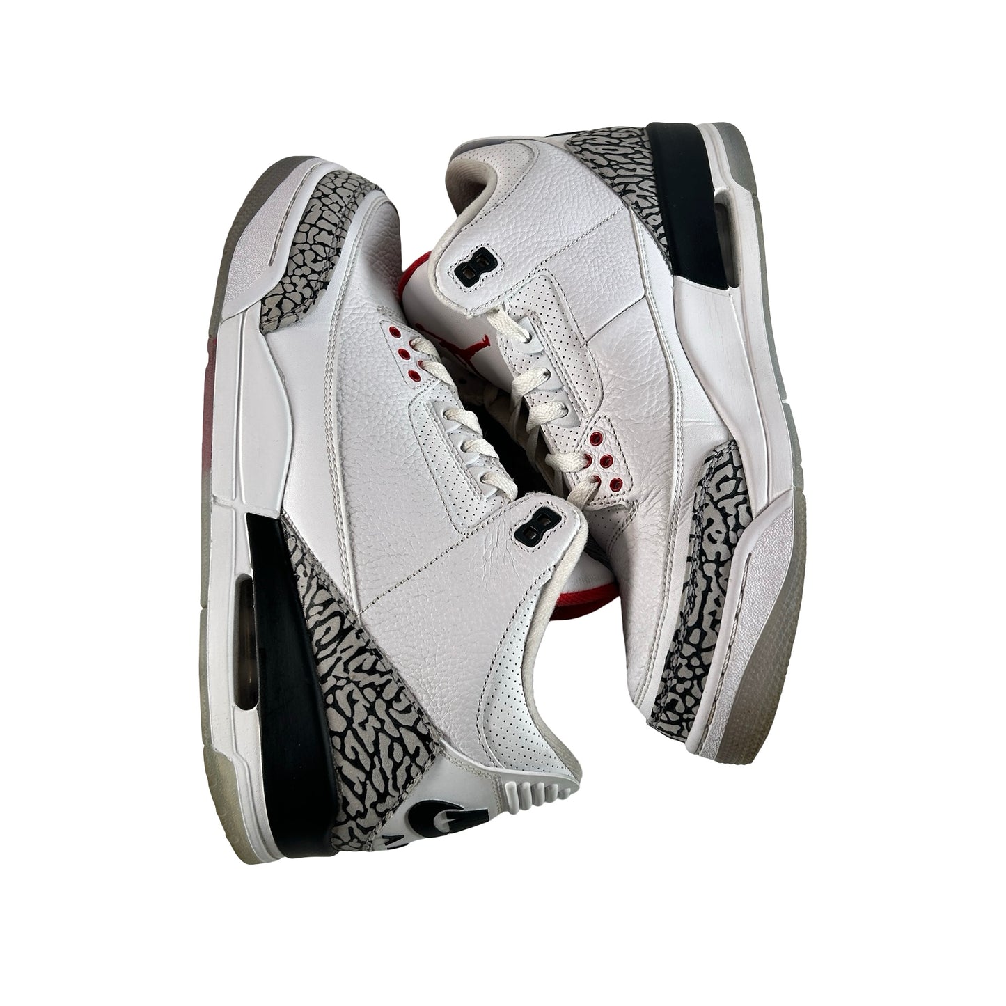 923096 101 Jordan 3 Retro Free Throw Line White Cement [USED] - 12 M (Used)