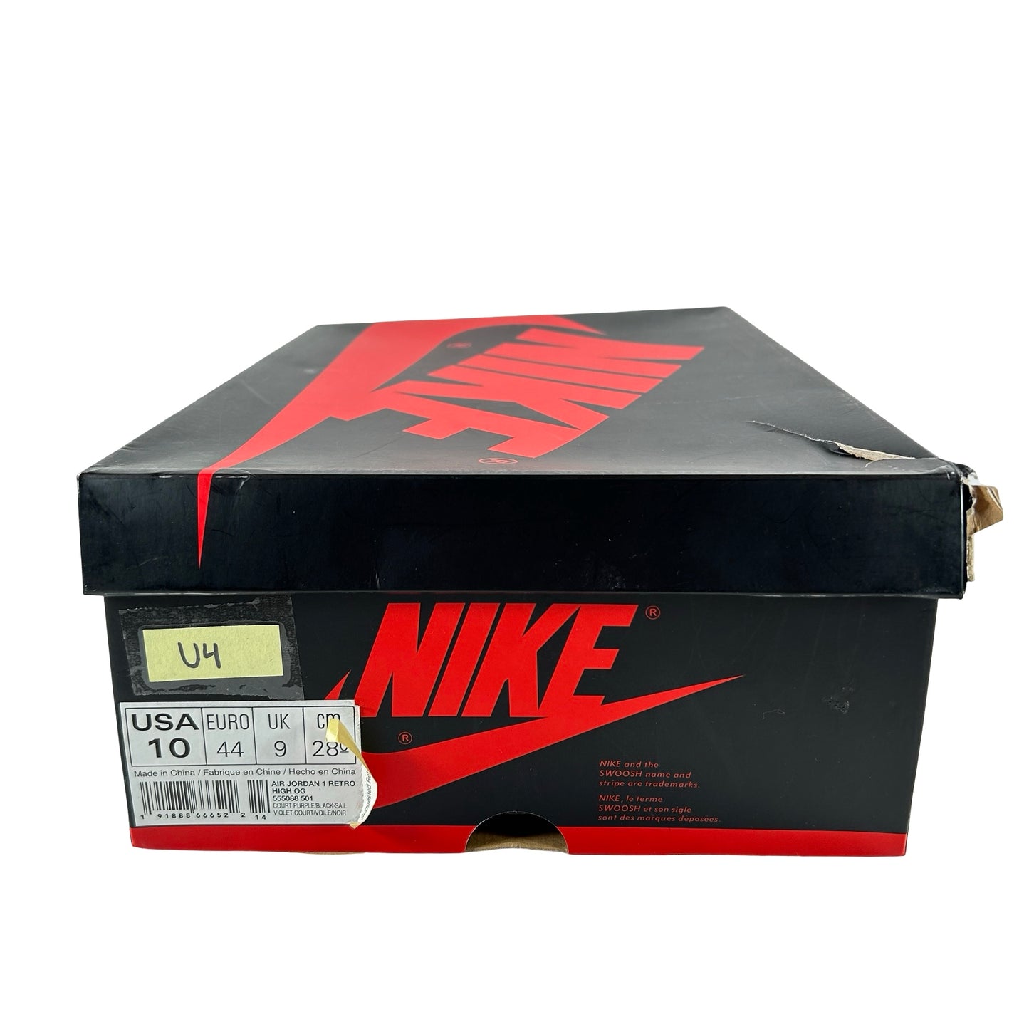 555088 501 Jordan 1 Court Purple [USED] - 10 M (Used4)