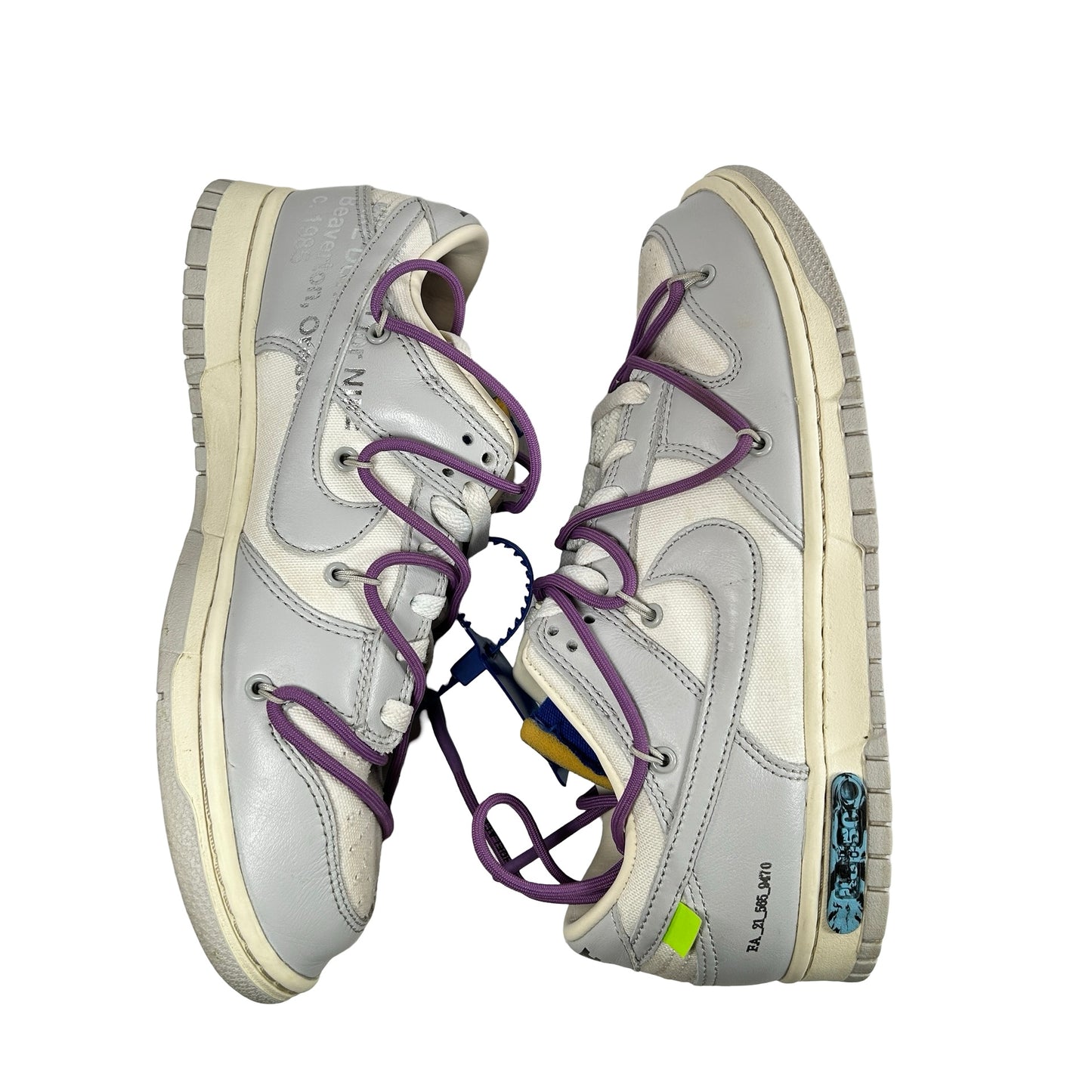 DM1602 107 Nike Dunk Low Off-White Lot 48 [USED] - 8.5 M (Used)