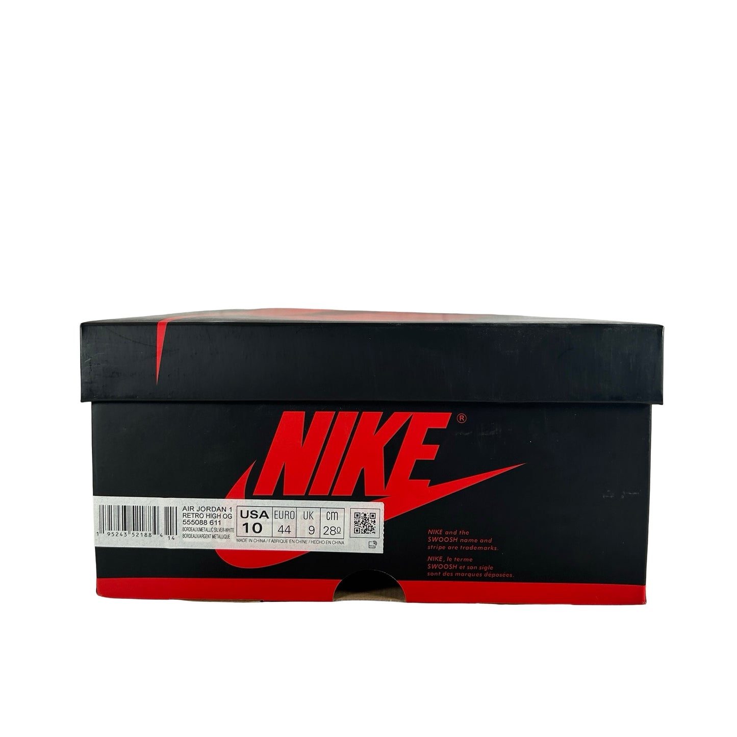 555088 611 Jordan 1 Retro High OG Bordeaux [USED] - 10 M (Used)