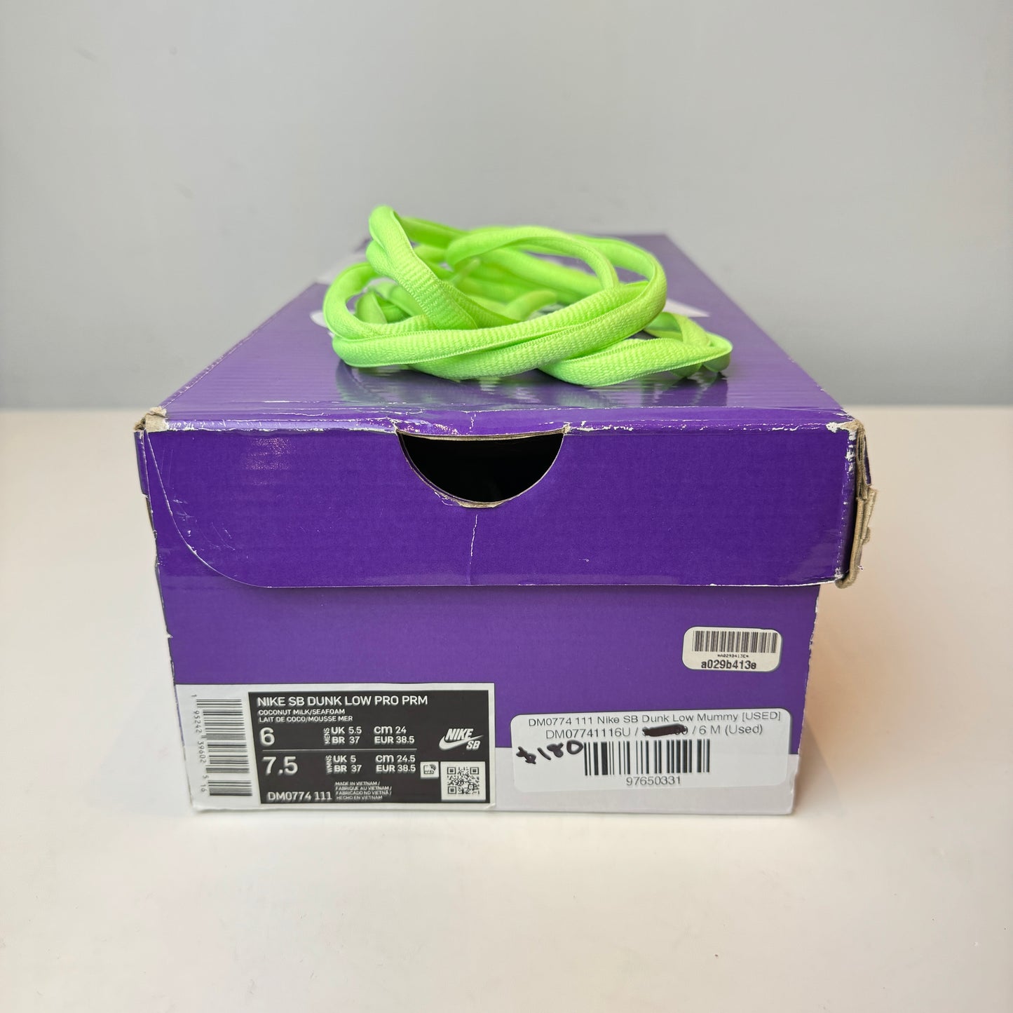 DM0774 111 Nike SB Dunk Low Mummy [USED] - 6 M (Used)