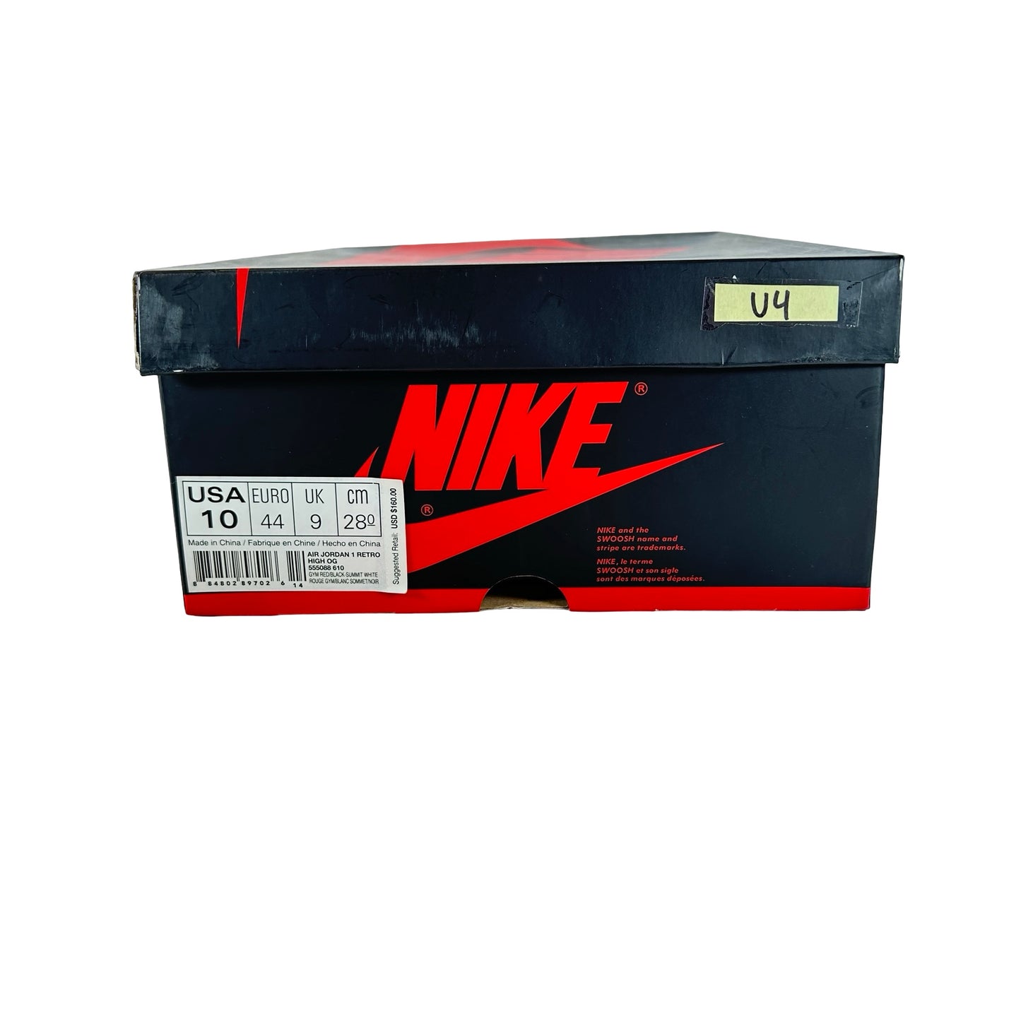 555088 610 Jordan 1 Bred Toe [USED] - 10 M (Used4)