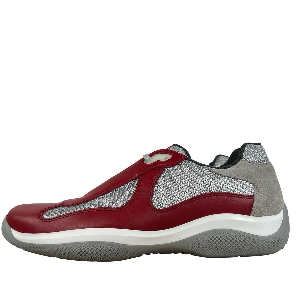 PS0906 5RU F0011 Prada America’s Cup Original Sneakers Rosso Red [USED] - PRADA 8 / US 9 M (Used2)