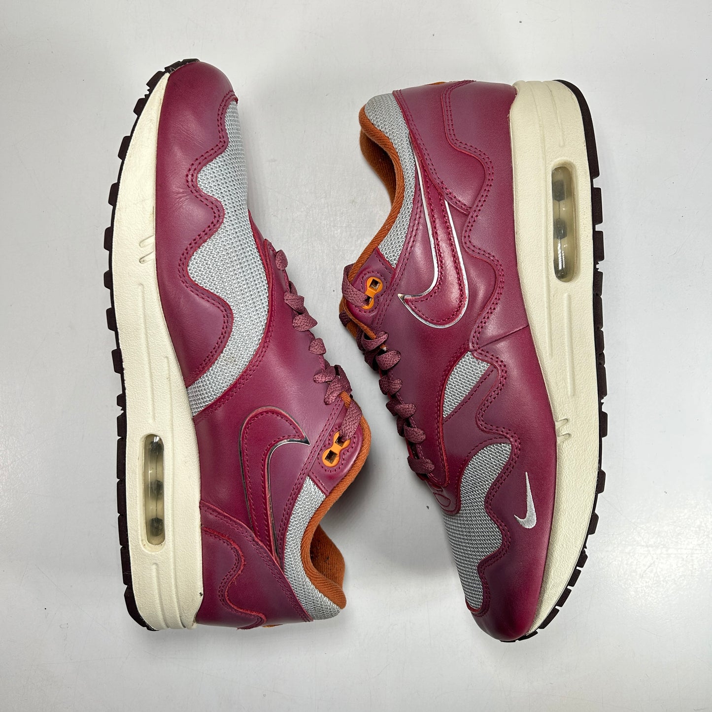 DO9549 001 Nike Air Max 1 Patta Waves Rush Maroon  [USED] - 11 M (Used) (No Box)