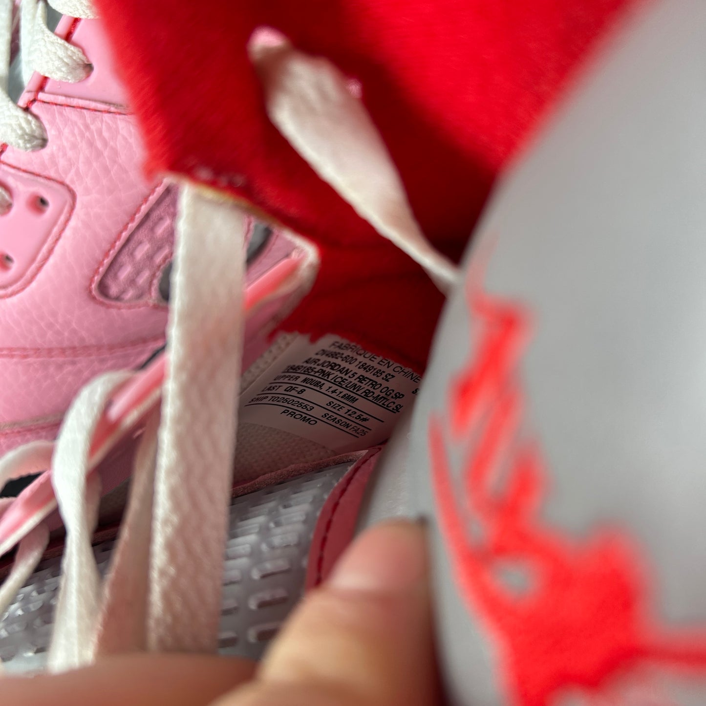 DV4982 600 Jordan 5 Retro Awake NY Arctic Pink Promo [USED] - 12.5 M (Used) (No Box)