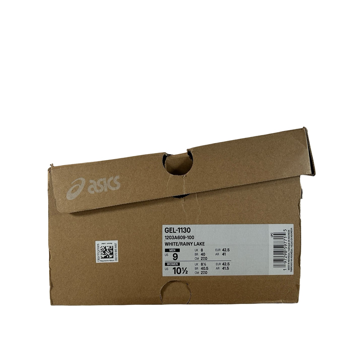 1203A609 100 ASICS Gel-1130 White Rainy Lake [USED] - 9 M (Used)