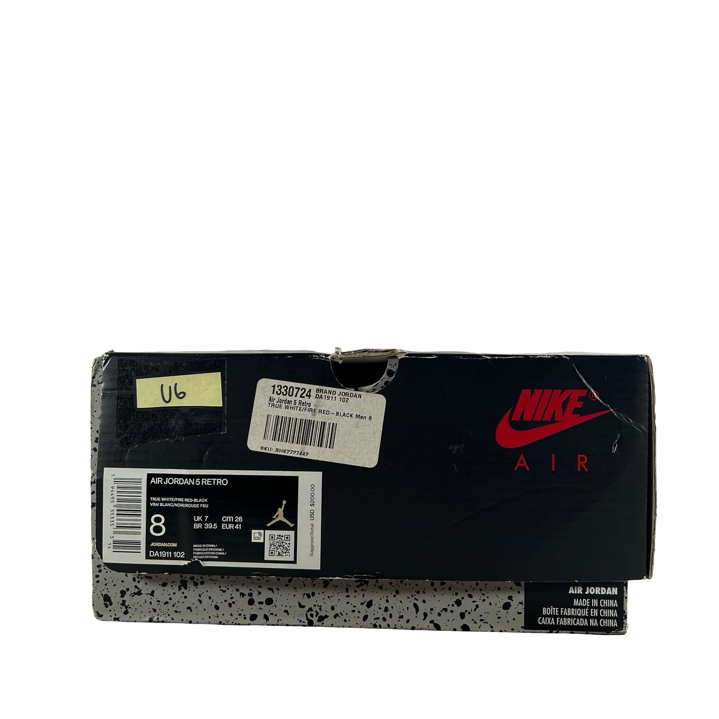 DA1911 102 Jordan 5 Fire Red [USED] - 8 M (Used6)