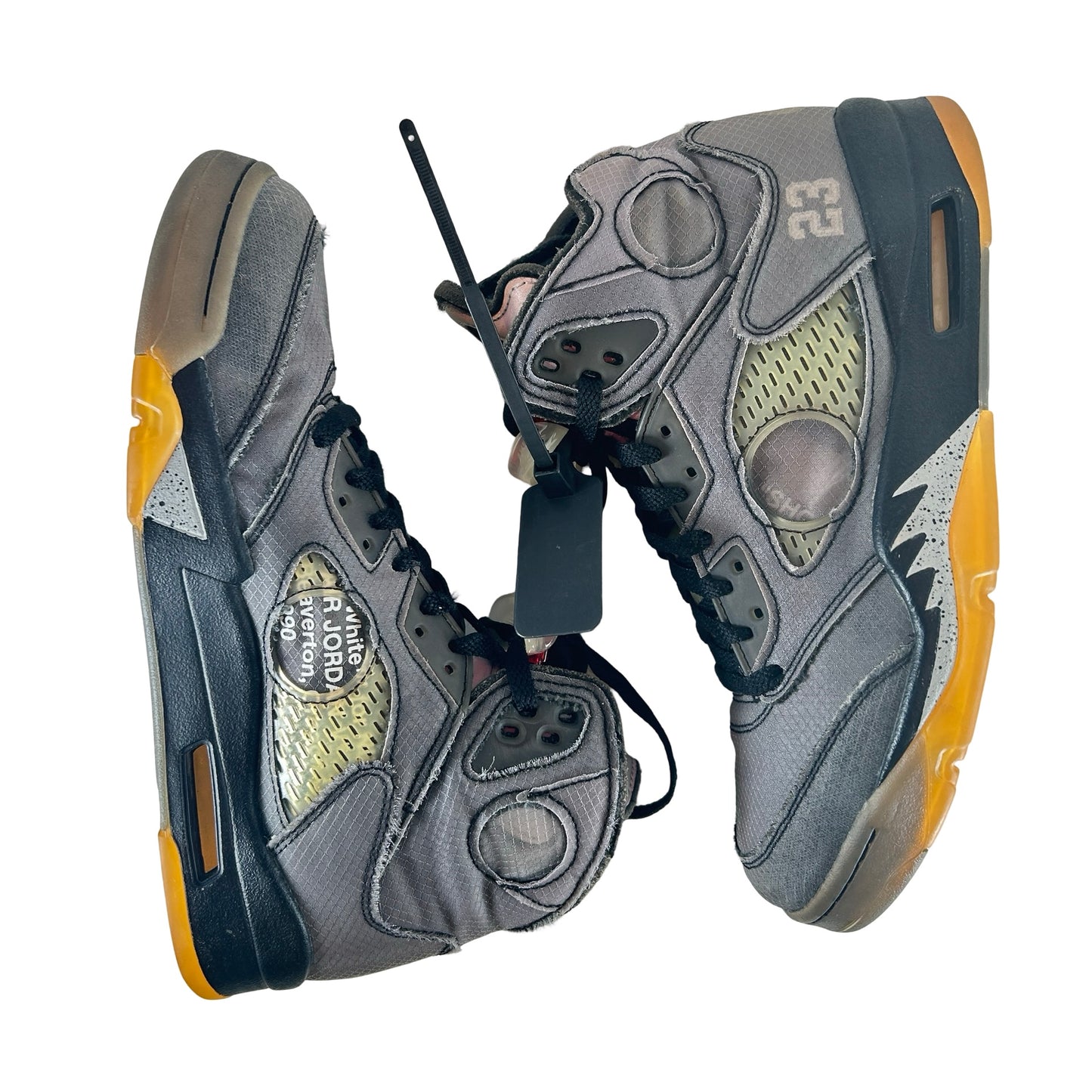 CT8480 001 Jordan 5 Off-White Black [USED] - 9 M (Used6)