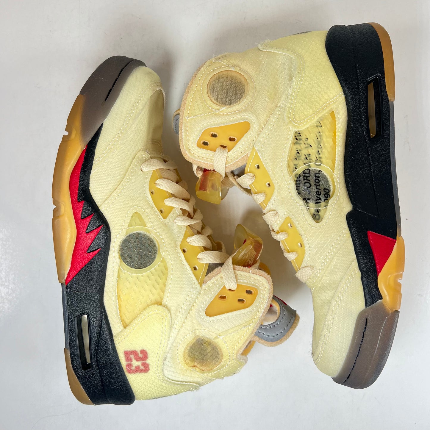 DH8565 100 Jordan 5 Off-White Sail [USED] - 4.5 M (Used)