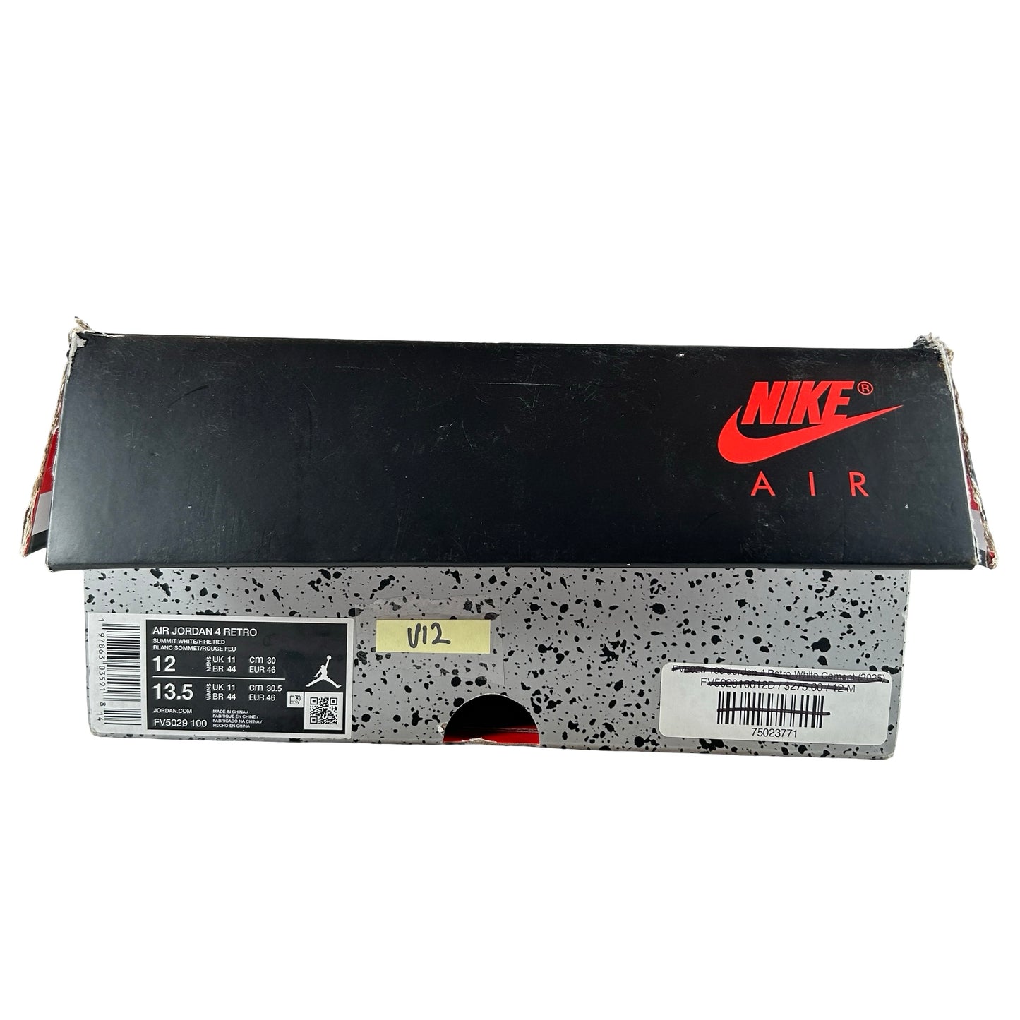 FV5029 100 Jordan 4 Retro White Cement (2025) [USED] - 12 M (Used12)
