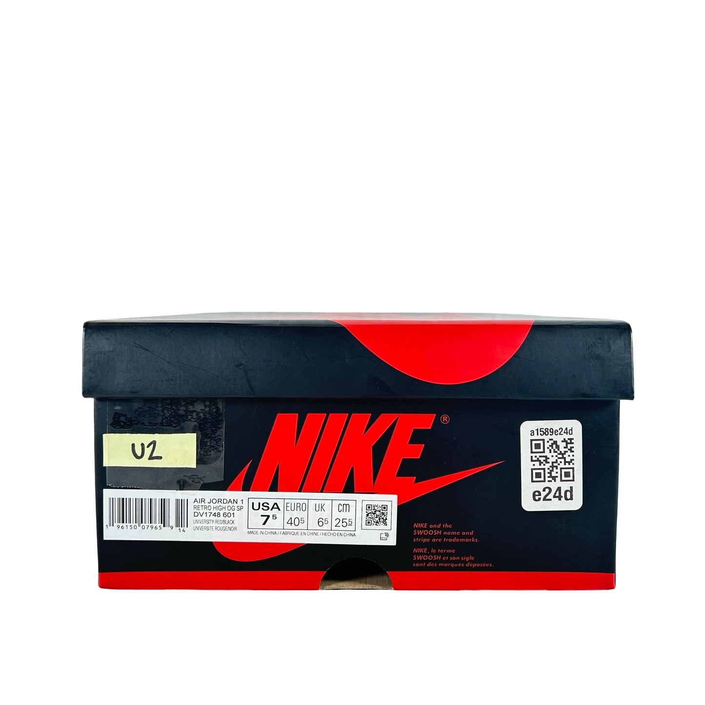 DV1748 601 Jordan 1 Hi Spider-Man Across the Spider-Verse [USED] - 7.5 M (Used2)