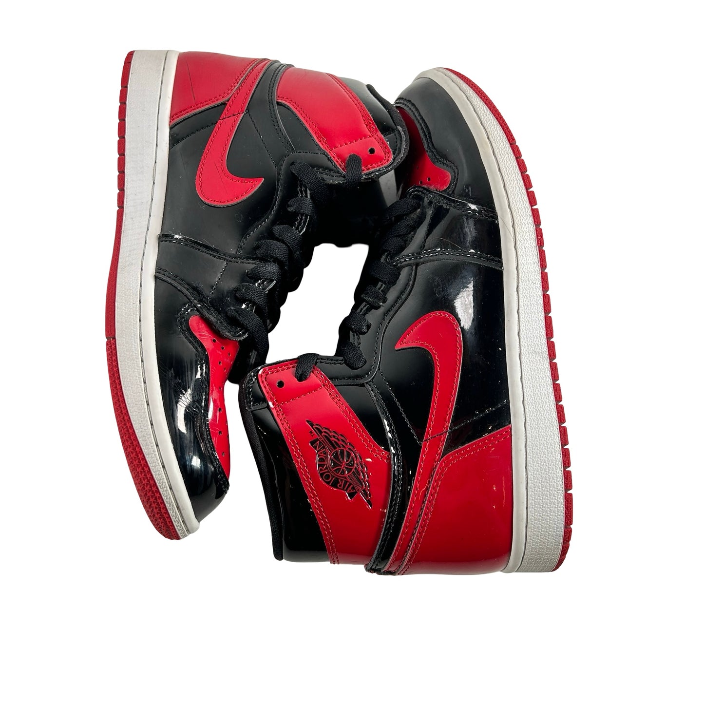 555088 063 Jordan 1 Retro High OG Patent Bred [USED] - 8 M (Used) (No Box)