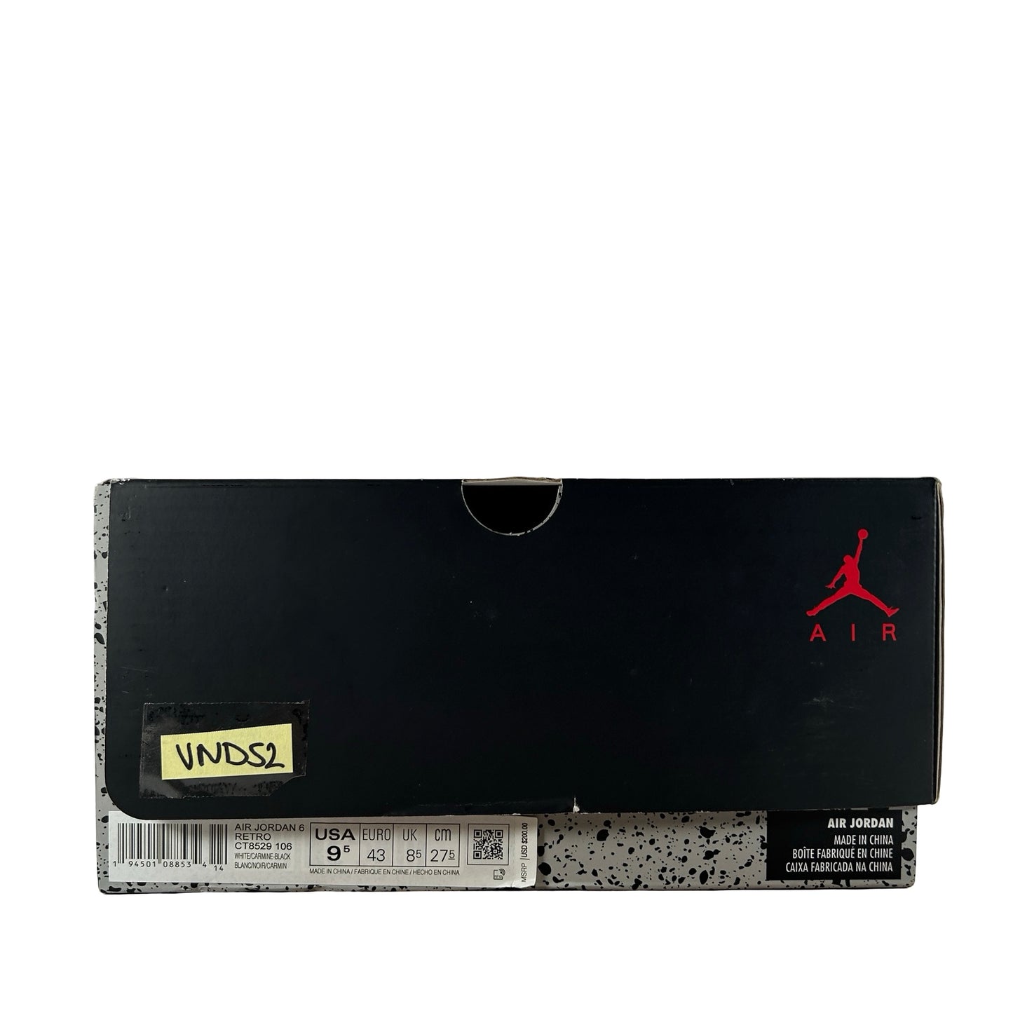 CT8529 106 Jordan 6 Retro Carmín
