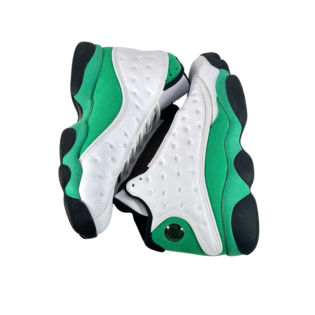 DB6537 113 Jordan 13 Retro White Lucky Green [USED] - 9 M (Used2)
