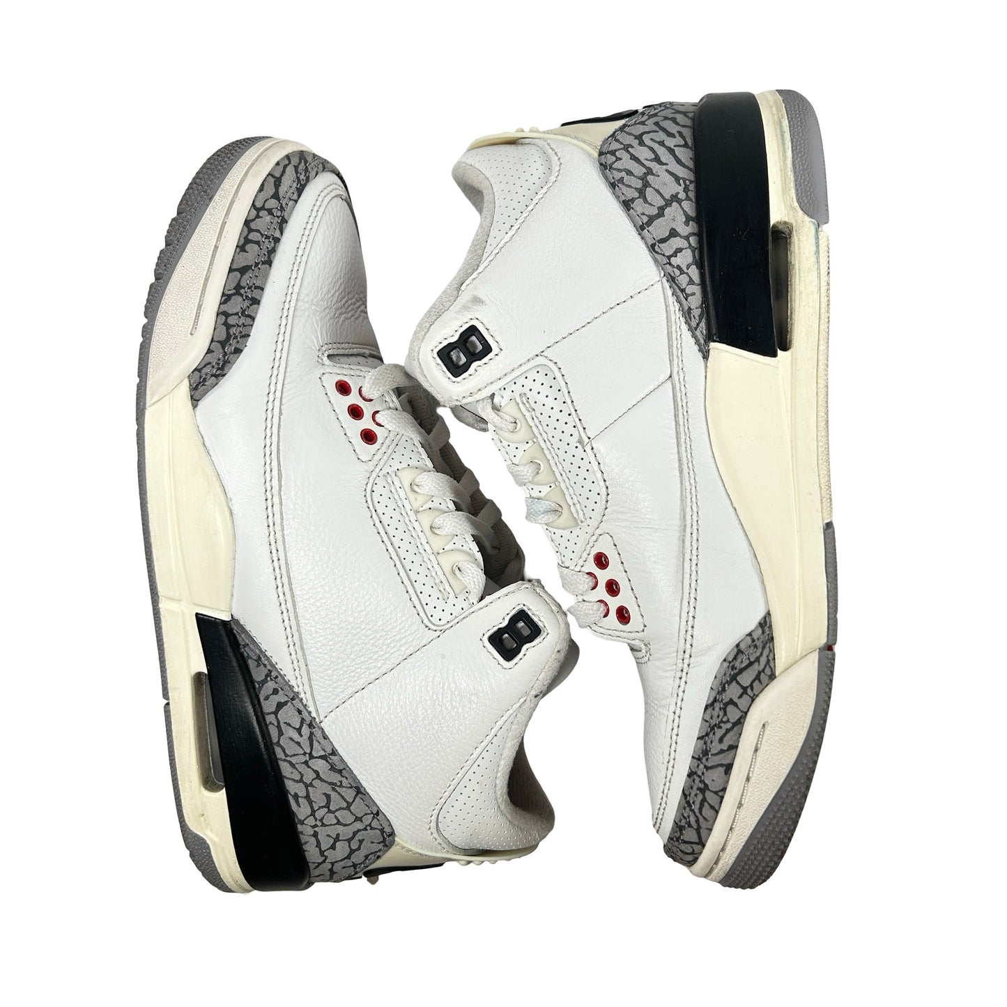 DN3707 100 Jordan 3 Retro White Cement Reimagined [USED] - 5.5 M (Used) (No Box) (No Insoles)