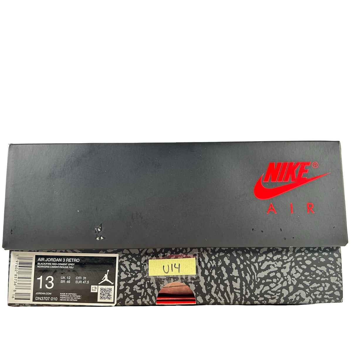 DN3707 010 Jordan 3 Retro Black Cement Reimagined (2024) [USED] - 13 (Used14)