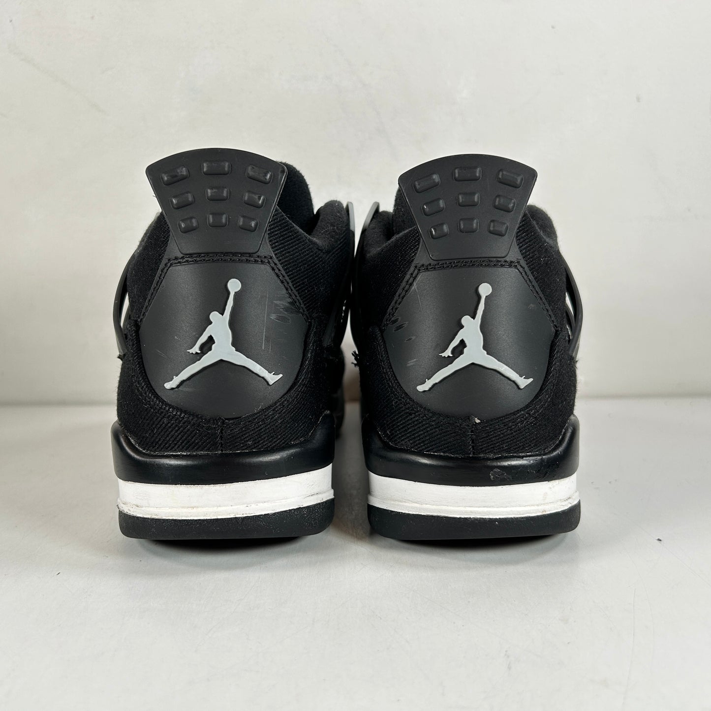 DV0553 006 Jordan 4 Retro Black Canvas GS [USED] - 7 Y (Used)