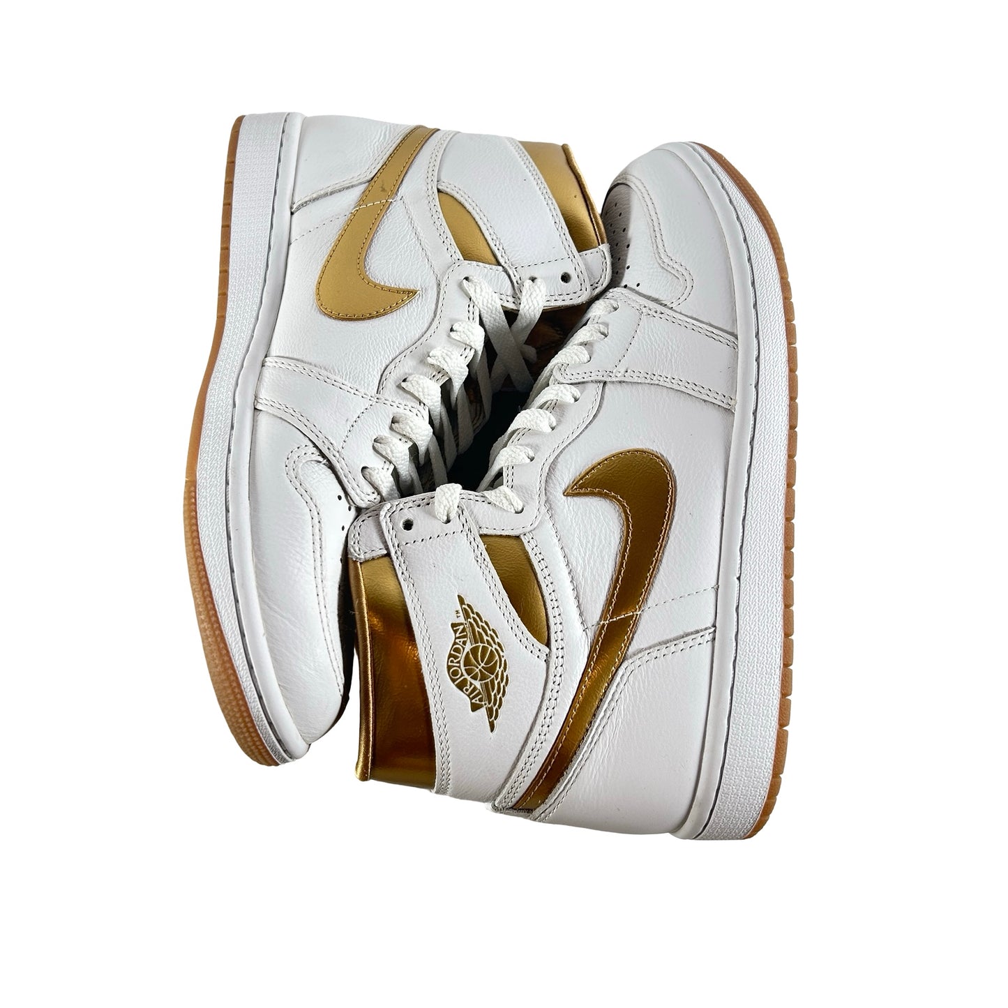 FD2596 107 Jordan 1 Retro High OG Metallic Gold (Women's) [USED] - 9 W (Used) (No Box)