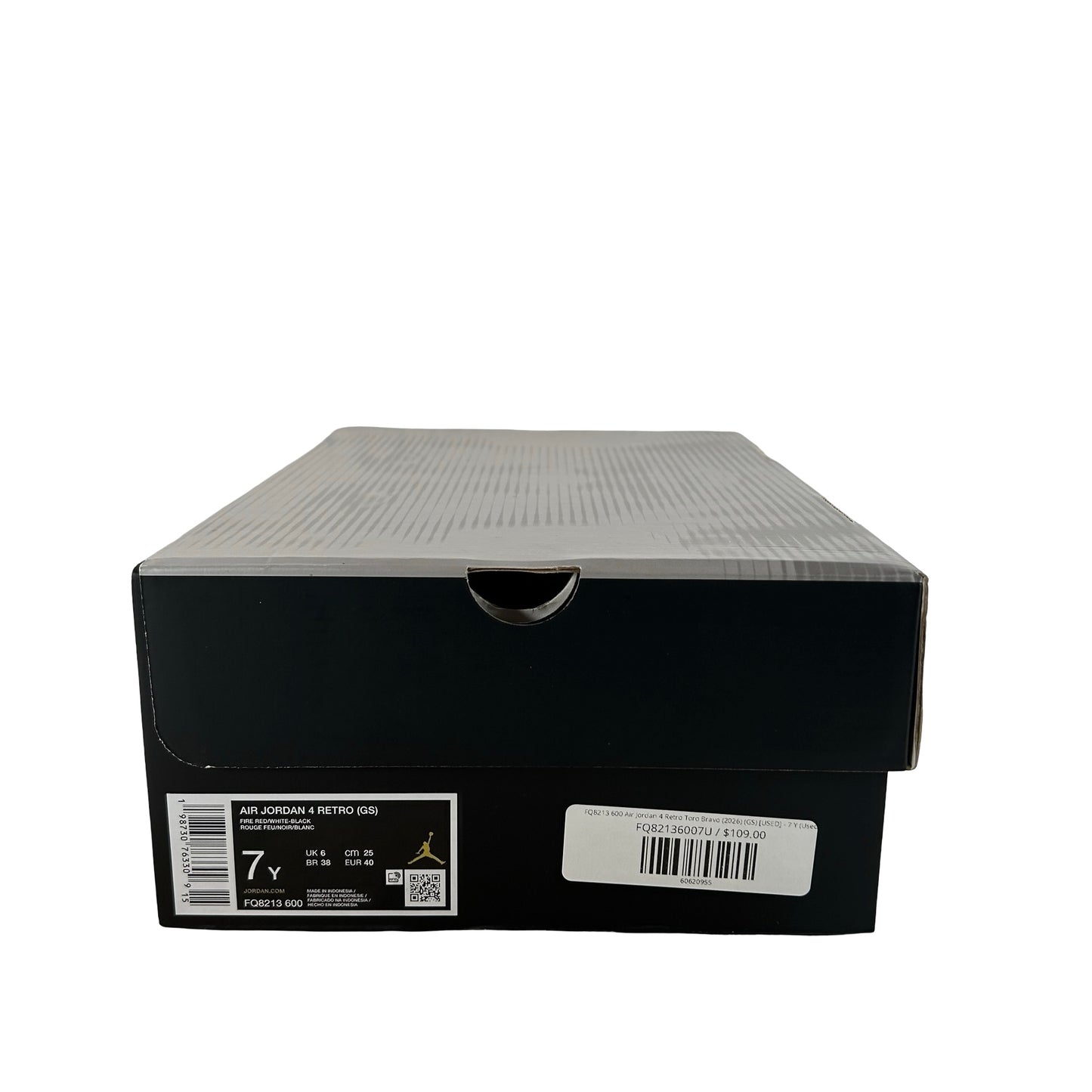 FQ8213 600 Air Jordan 4 Retro Toro Bravo (2026) (GS) [USED] - 7 Y (Used)