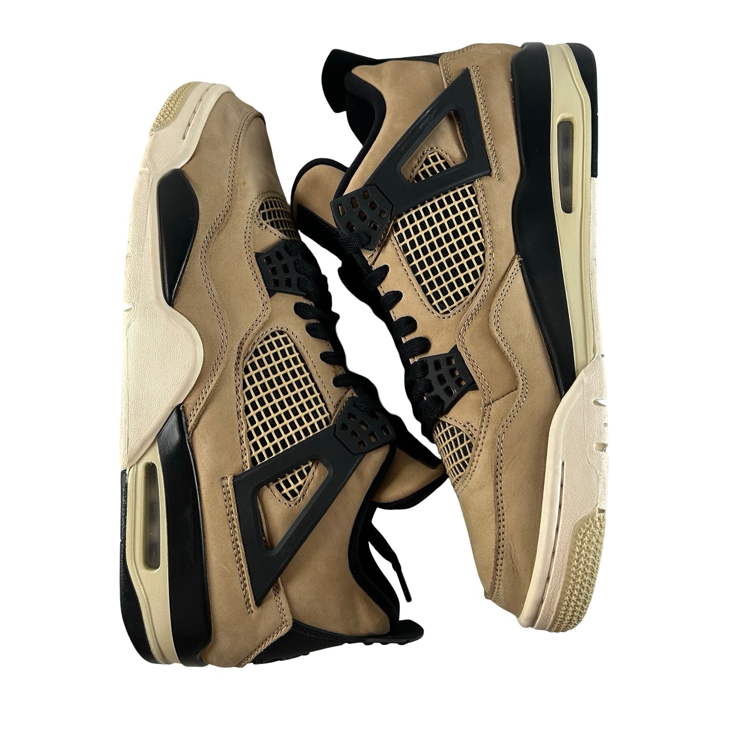 AQ9129 200 Jordan 4 Retro Fossil (Women's) [USED] - 11.5 W (Used)