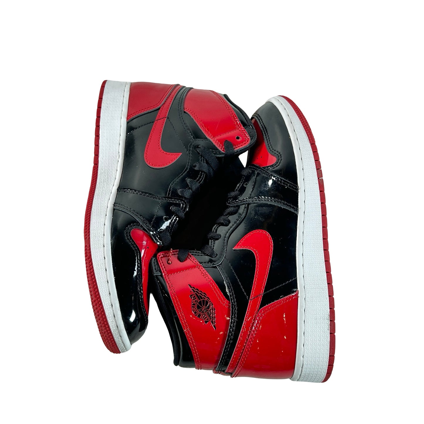 575441 063 Jordan 1 Retro High OG Patent Bred (GS) [USED] - 7 Y (Used3) (No Box3)