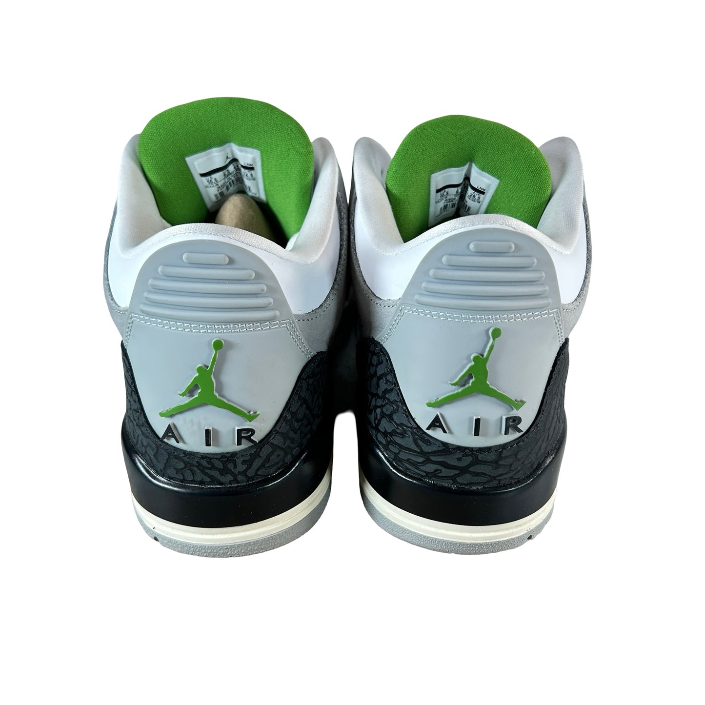 136064 006 Jordan 3 Retro Chlorophyll [USED] - 10.5 M (Used)
