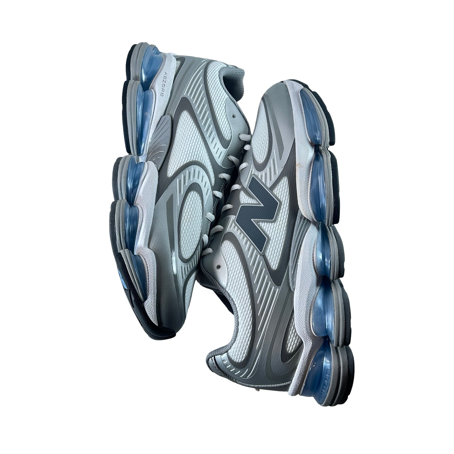 U2000AA New Balance Abzorb 2000 White Grey Blue [USED] - 11.5 M (Used)