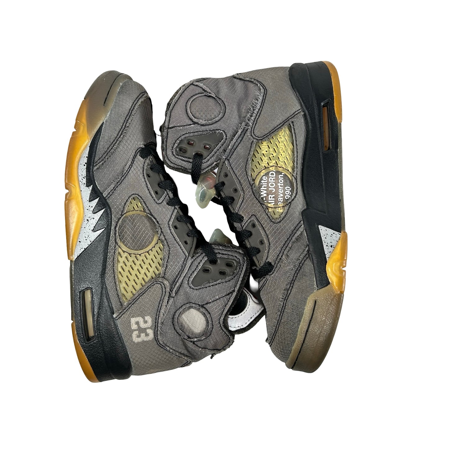 CT8480 001 Jordan 5 Off-White Black [USED] - 7 M (Used3)