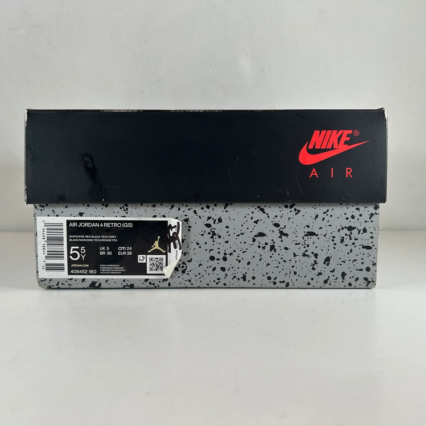 408452 160 Jordan 4 Retro Fire Red (2020) (GS) [USED] - 5.5 Y (Used)
