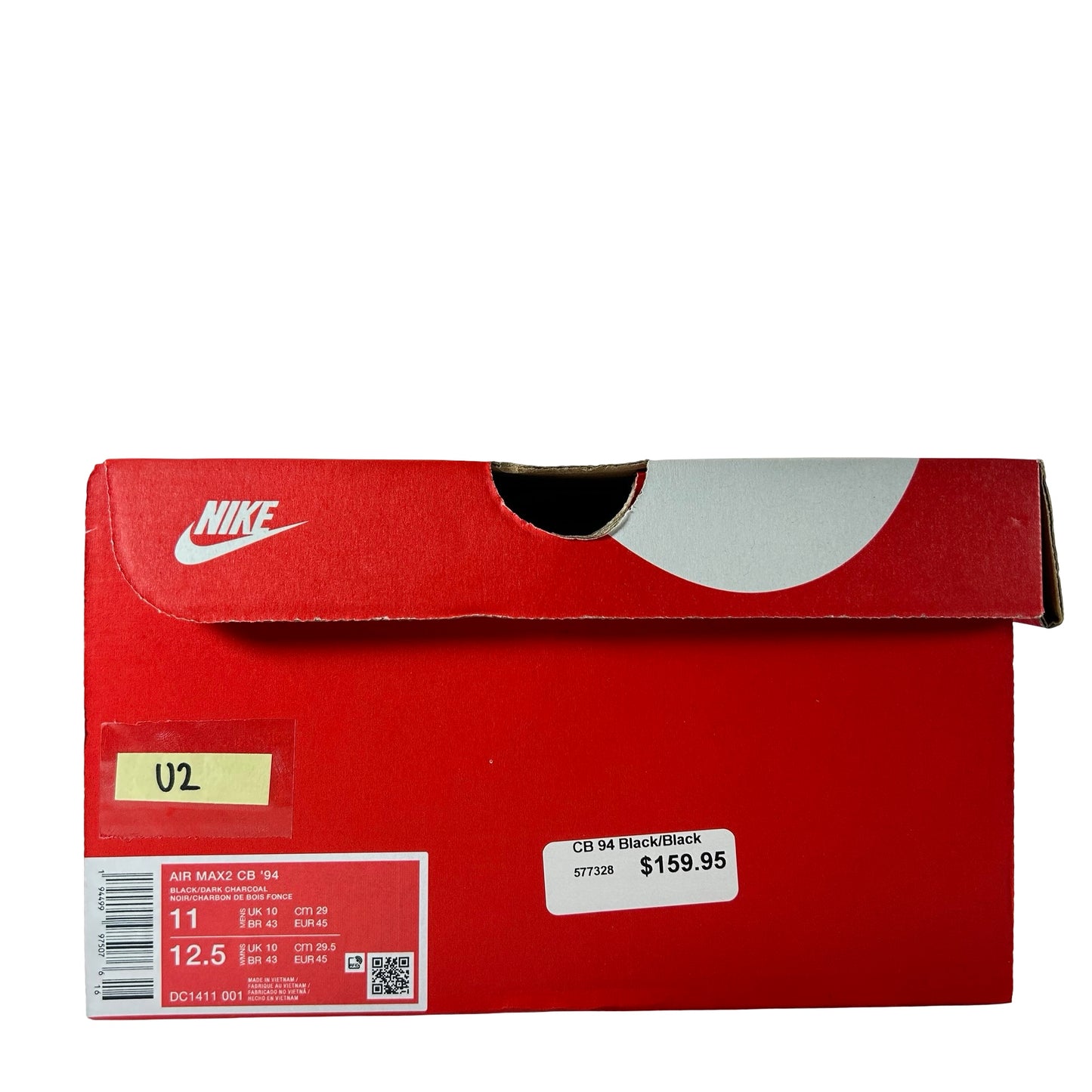 DC1411 001 Nike Air Max 2 CB '94 Triple Black (2020/2023) [USED] - 11 M (Used2)