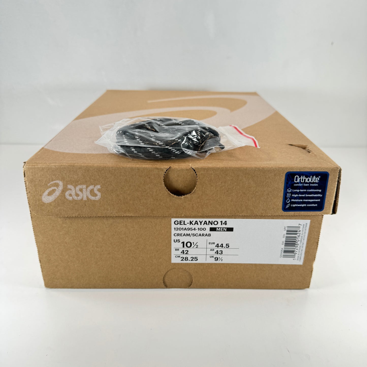 1201A954 100 ASICS Gel-Kayano 14 Kith Cream Scarab [USED] - 10.5 M (Used)