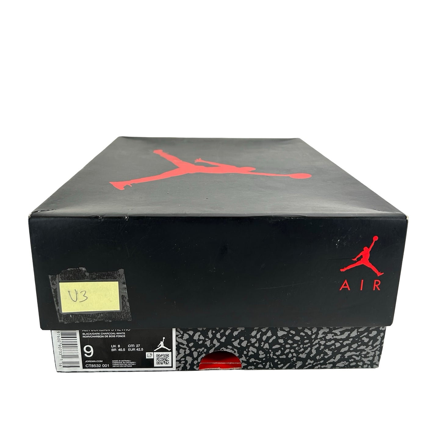 CT8532 001 Jordan 3 Retro Black Cat (2025) [USED] - 9 M (Used3)