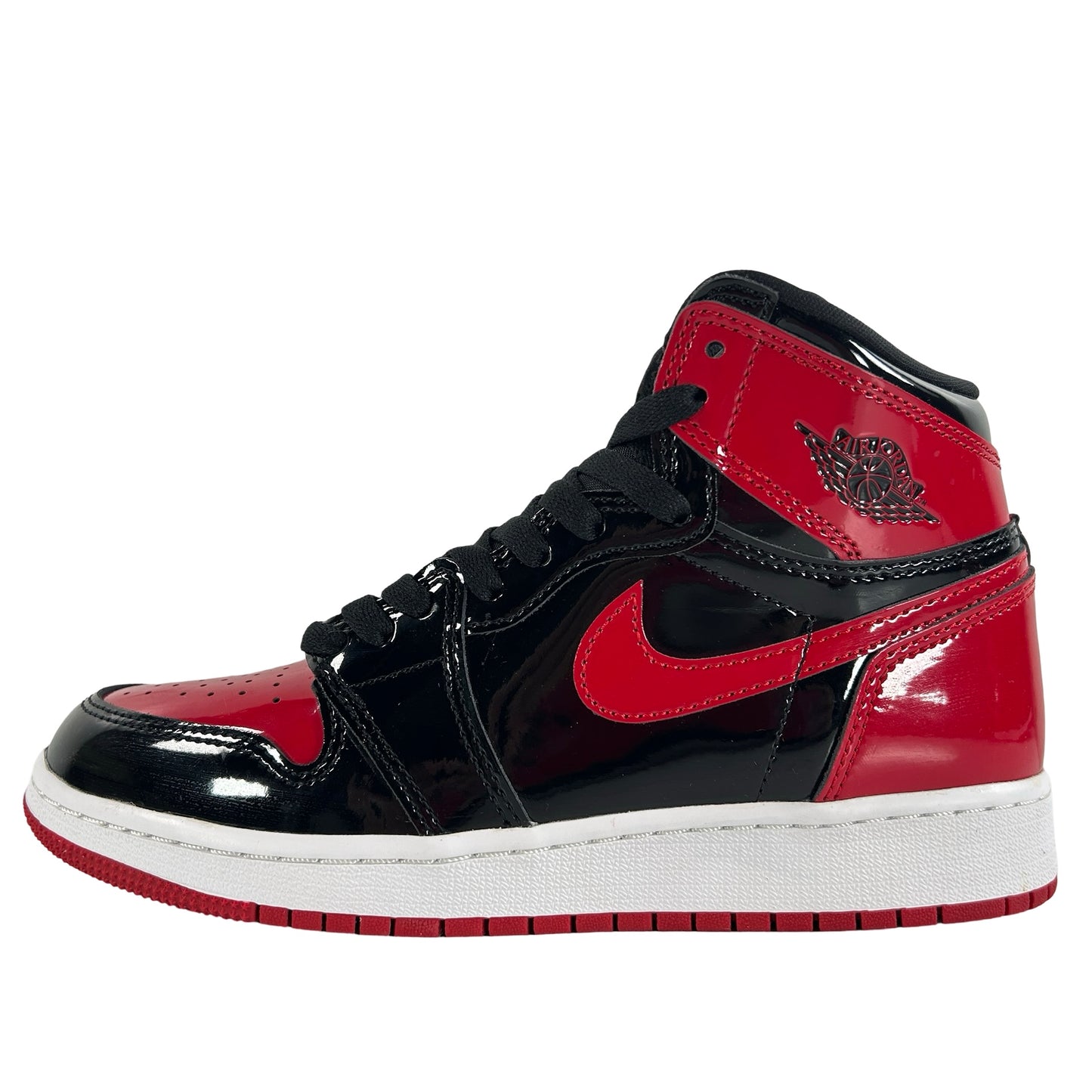 575441 063 Jordan 1 Retro High OG Patent Bred (GS) [USED] - 5.5 Y (Used2)