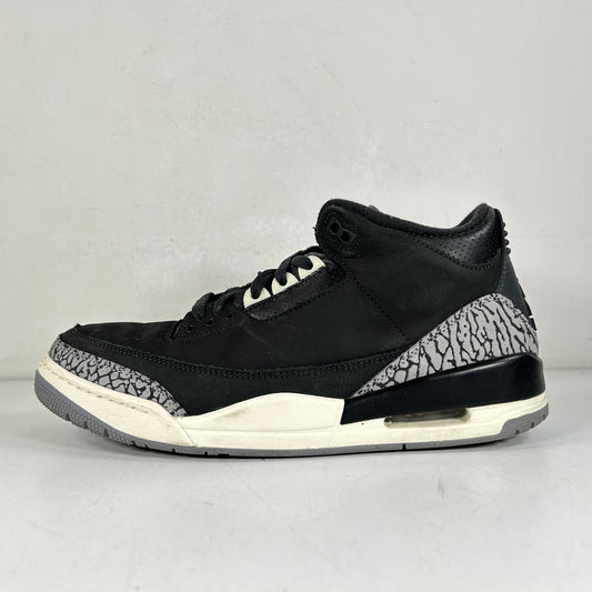 CK9246 001 Jordan 3 Retro Off Noir (W) [USED] - 12 W (Used) (No Box)