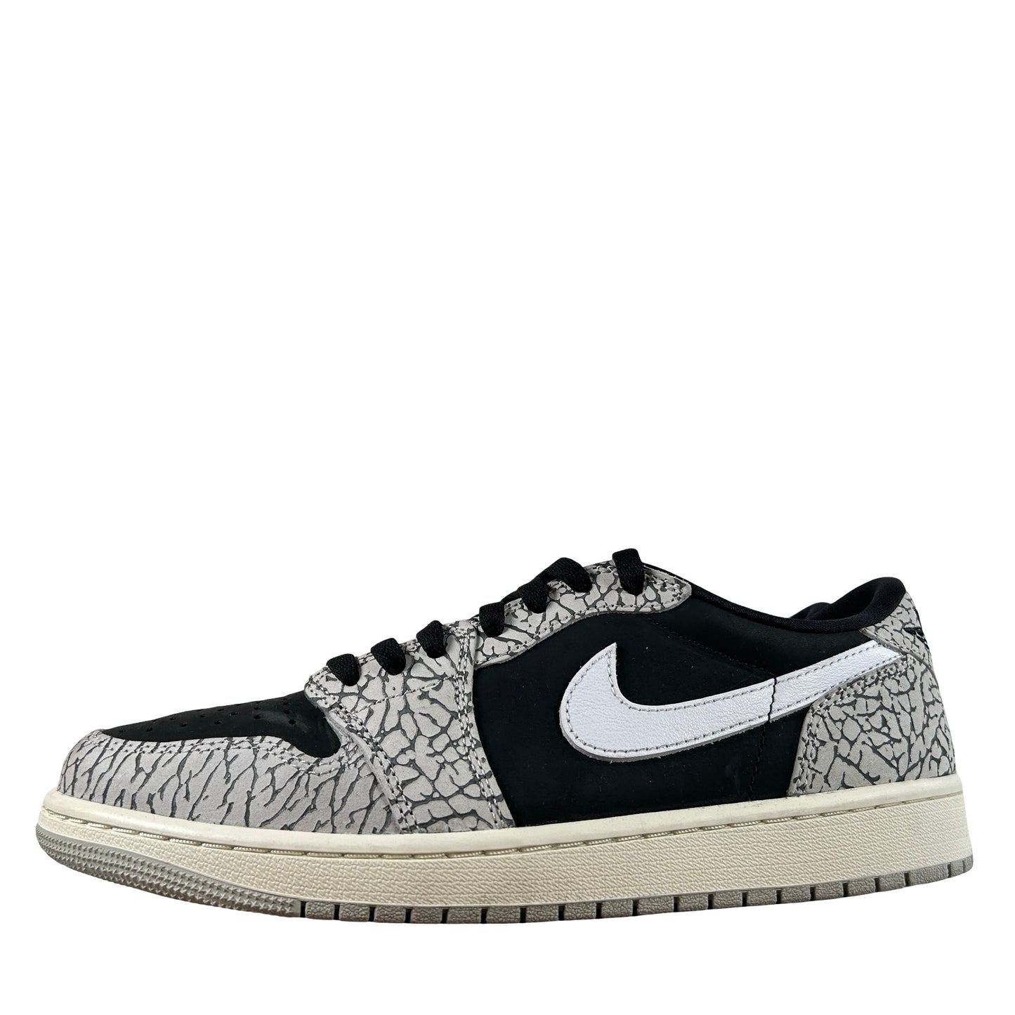 CZ0790 001 Jordan 1 Retro Low OG Black Cement [USED] - 9.5 M (Used)
