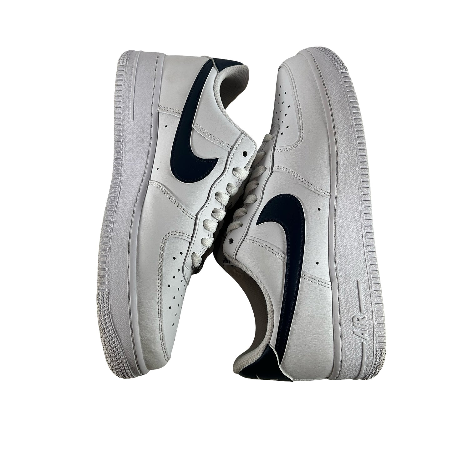 FJ4146 119 Nike Air Force 1 Low '07 White College Navy [USED] - 8.5 M (Used) (No Box)