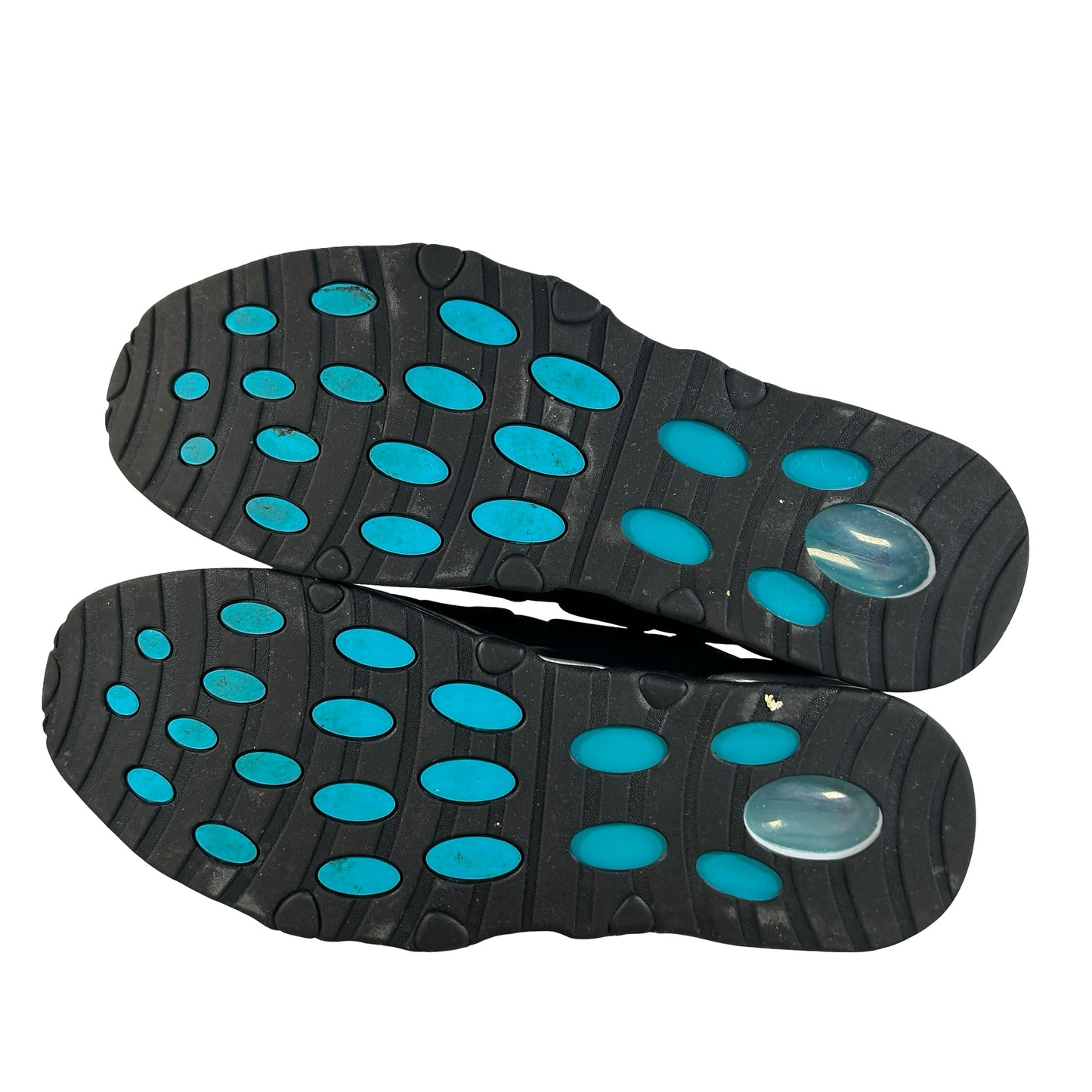 311090 100 Nike Air Max Uptempo 95 White Black Teal [USED] - 13 M (Used) (No Box)