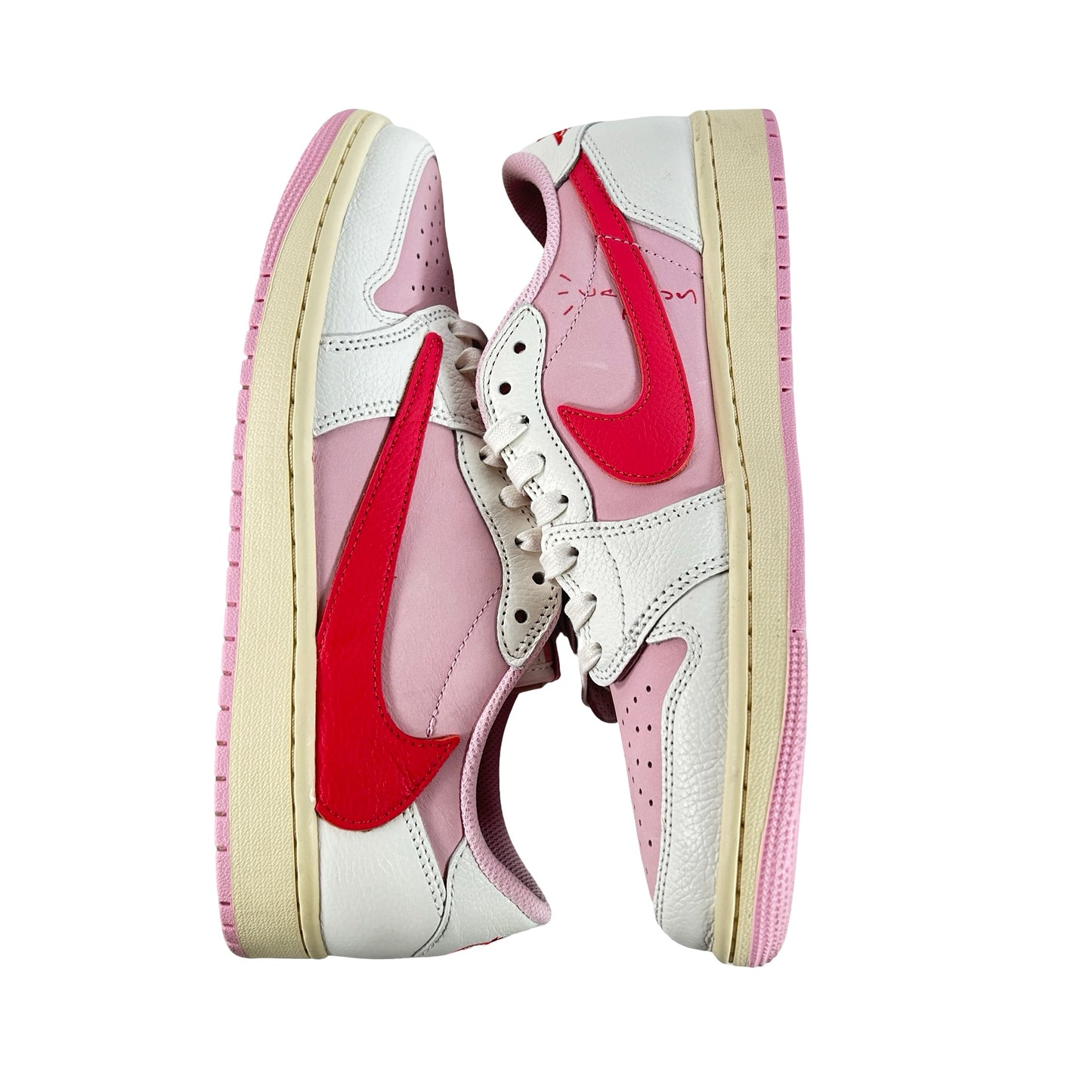 IQ7604 101 Jordan 1 Retro Low OG SP Travis Scott Sail Tropical Pink [USED] - 9 M (Used2)