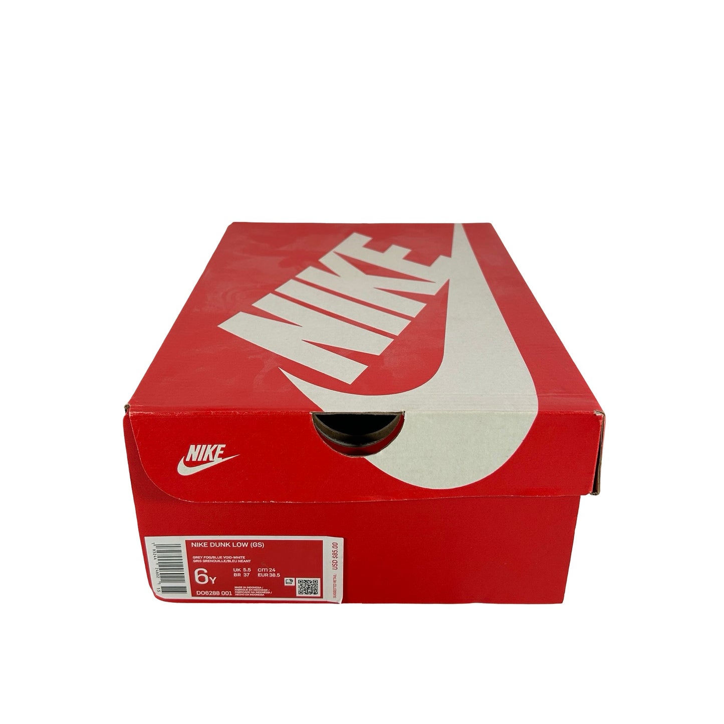 DO6288 001 Nike Dunk Low EMB NBA 75th Anniversary Brooklyn Nets (GS) [USED] - 6 Y (Used)
