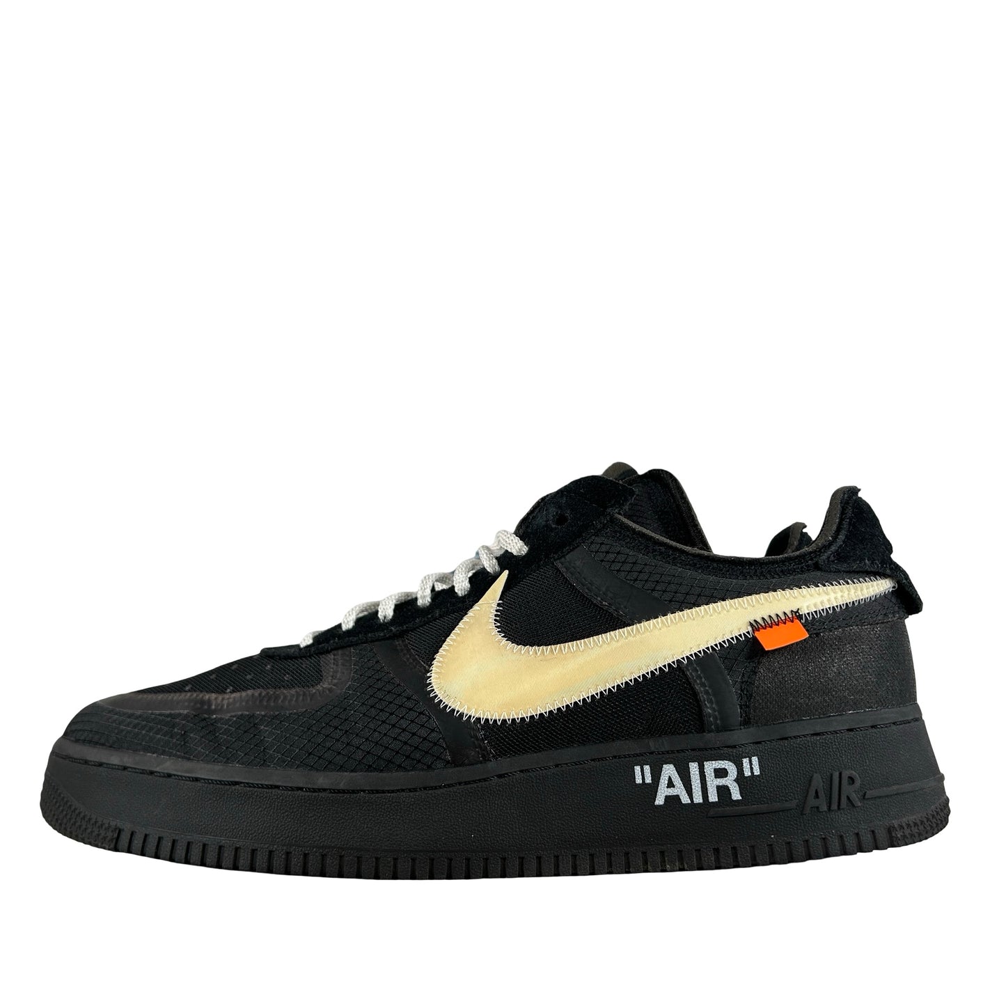 AO4606 001 Nike Air Force 1 Low Off-White Black White [USED] - 12 M (Used) (No Box)
