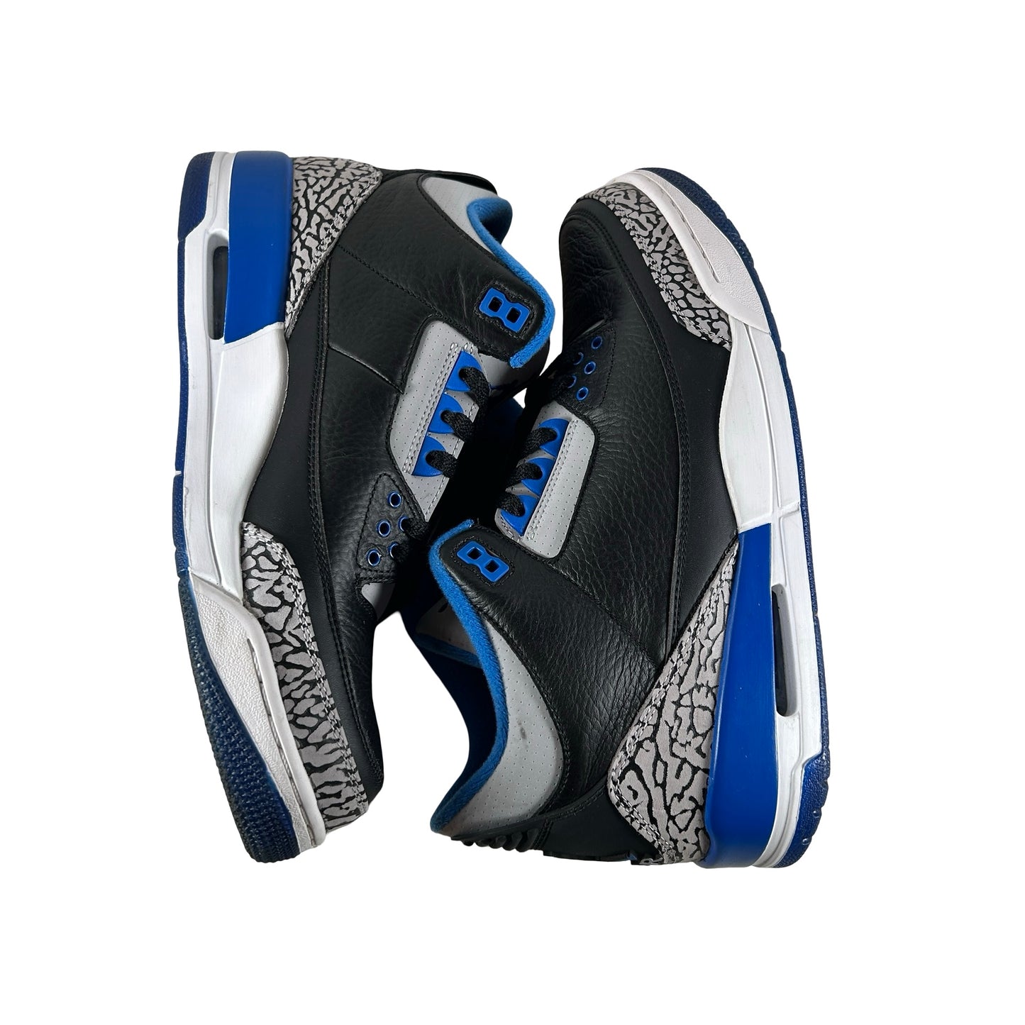 136064 007 Jordan 3 Retro Sport Blue [USED] - 9.5 M (Used2)
