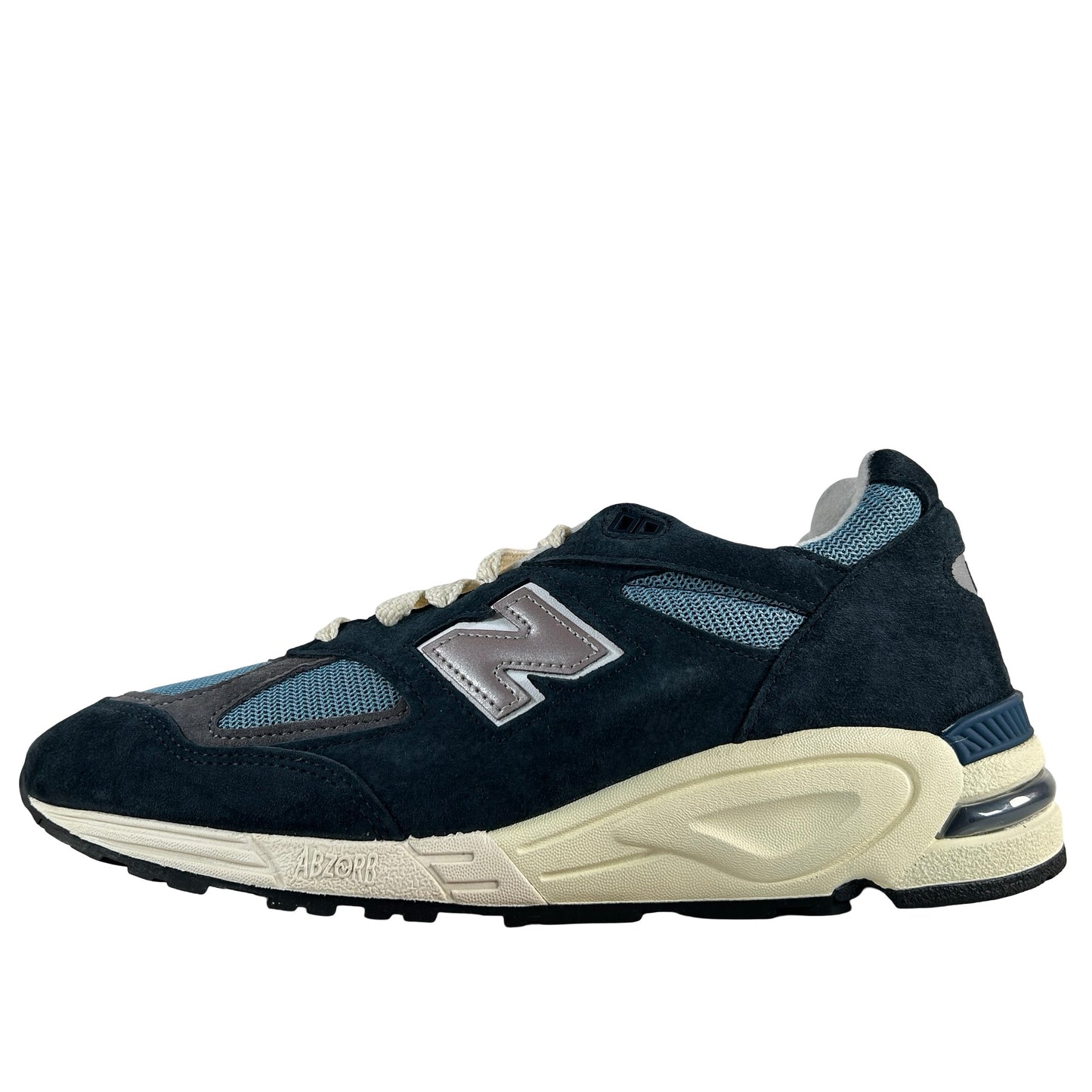 M990TB2 New Balance 990v2 MiUSA Teddy Santis Navy Castlerock [USED] - 11 M (Used)