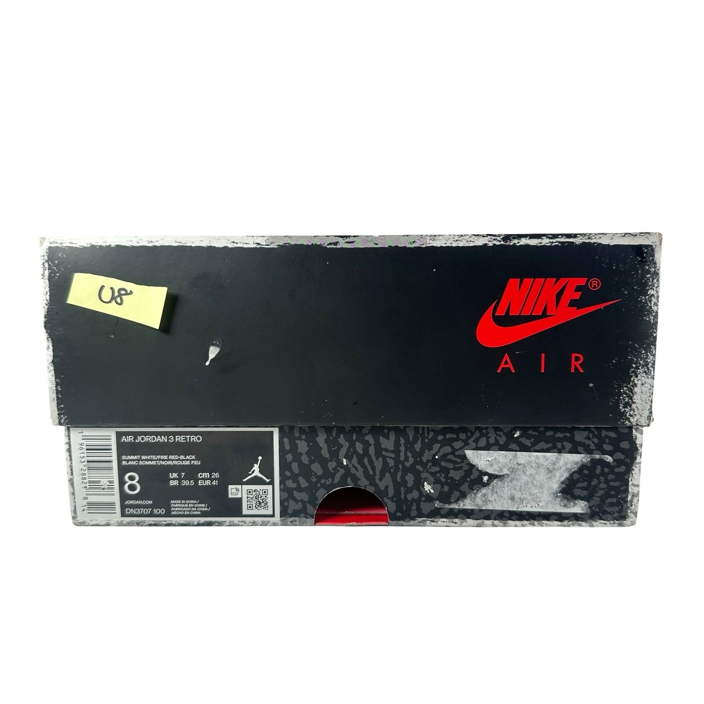 DN3707 100 Jordan 3 Retro White Cement Reimagined [USED] - 8 M (Used8)