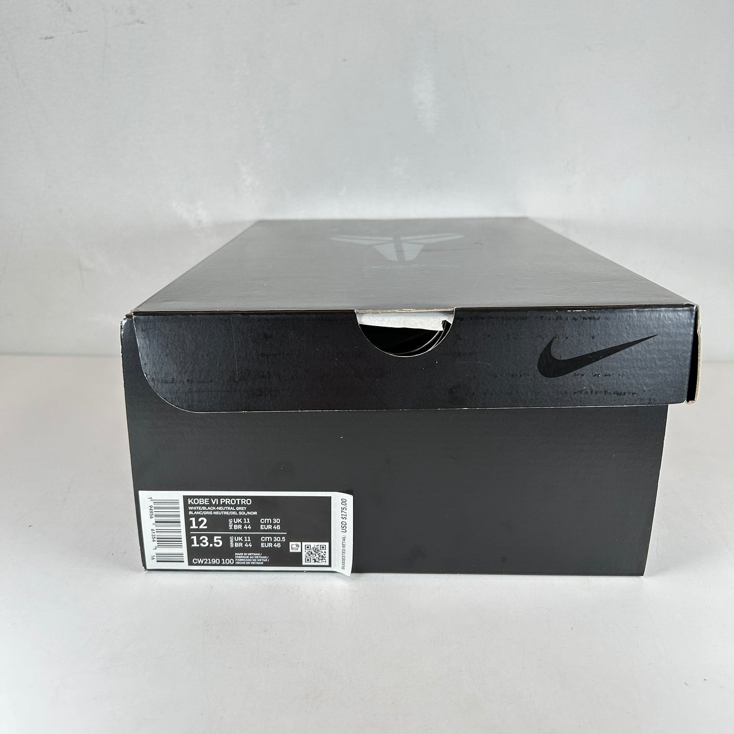 CW2190 100 Kobe 6 Protro Playoff Pack White Del Sol [CONDITIONAL] - 12 M (Yellowing)